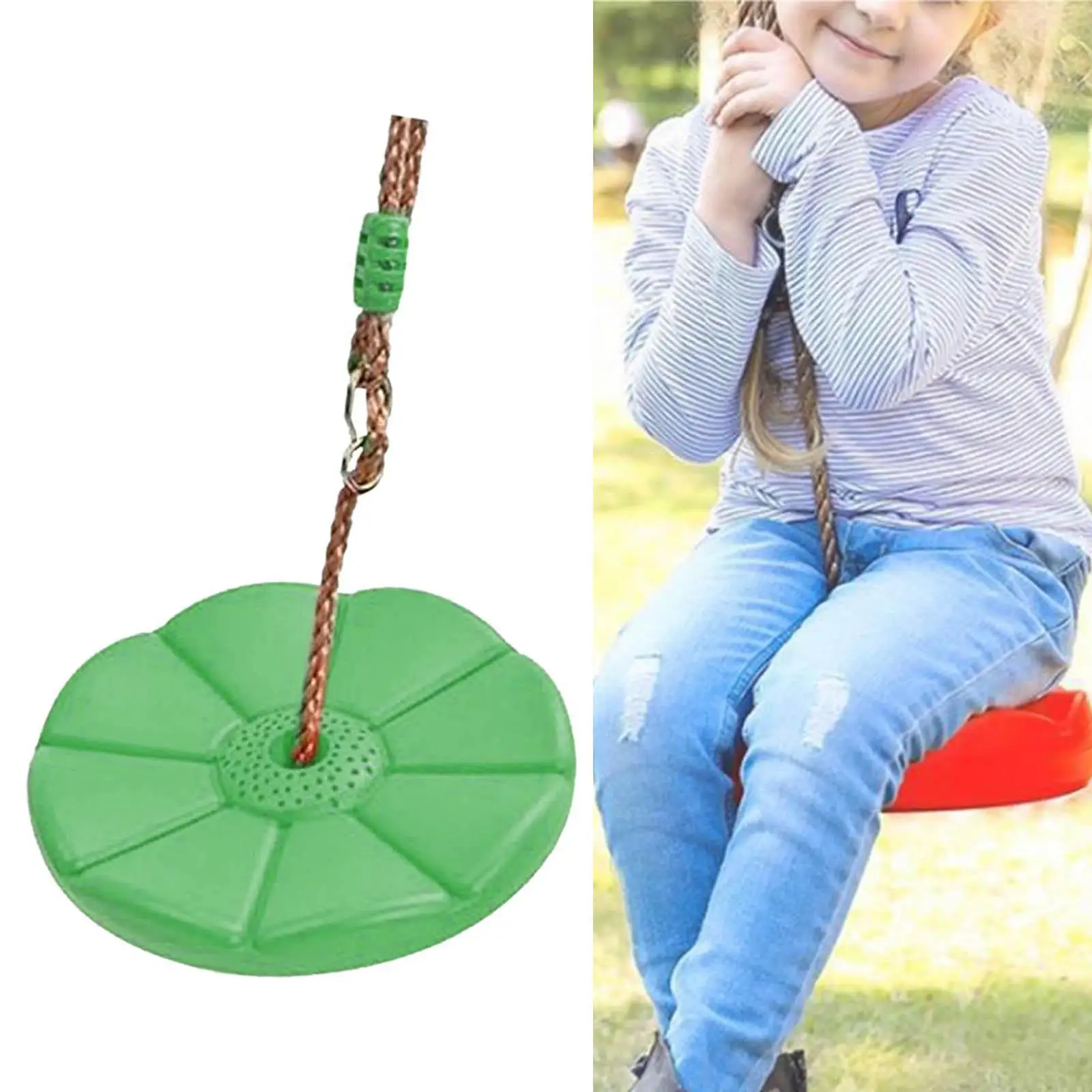 Climbing Rope  Loading 150kg  platforms Kids Disc Swings Seat for Playset Tree House Daily Exercise Outdoor Playground