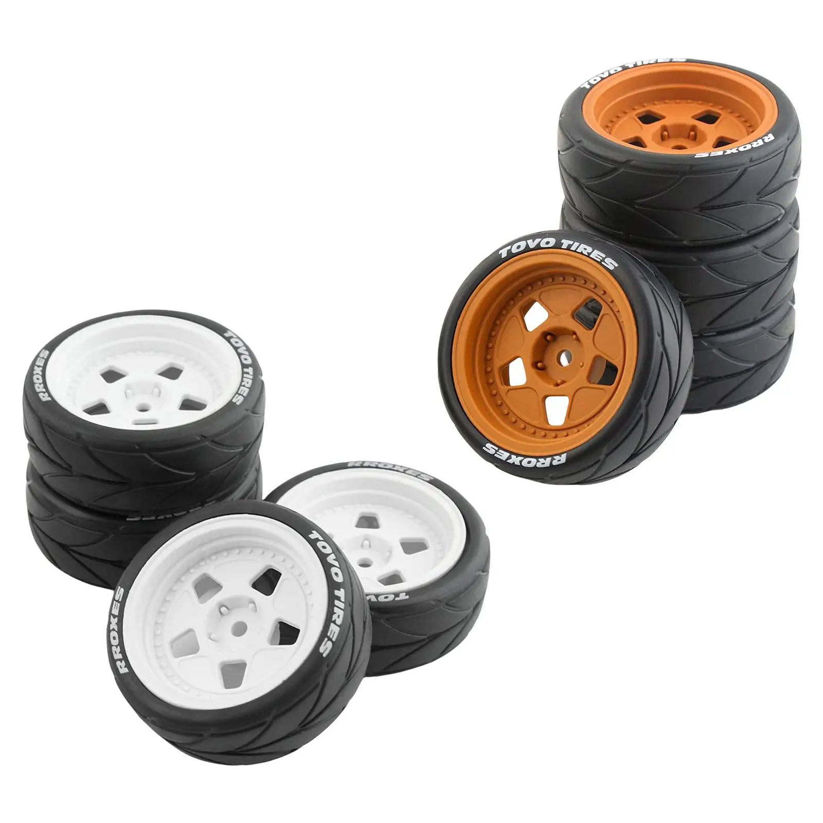 1:10 RC Wheels Tires 12mm Wheel Hubs for Modified Car Crawler Buggy Accessories Parts