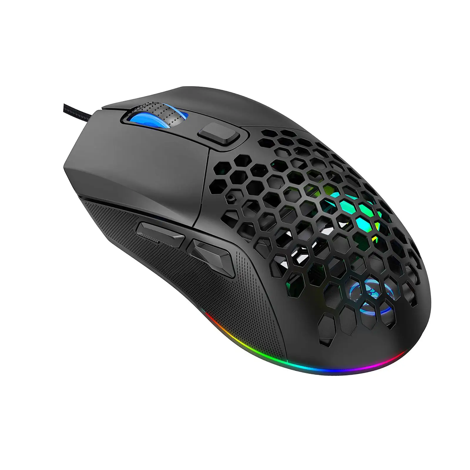 USB Wired Gaming Mouse 7200 DPI 6 Programmable Buttons RGB Backlit Mice for Laptop Gamer