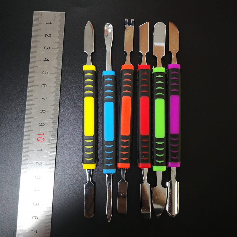 Edelstahl neugierige Öffnung Reparatur-Tool-Kit für Handy-Notebook Doppel köpfe Metall Spudger Handwerkzeuge-Sets 6 teile/satz – Detail 4