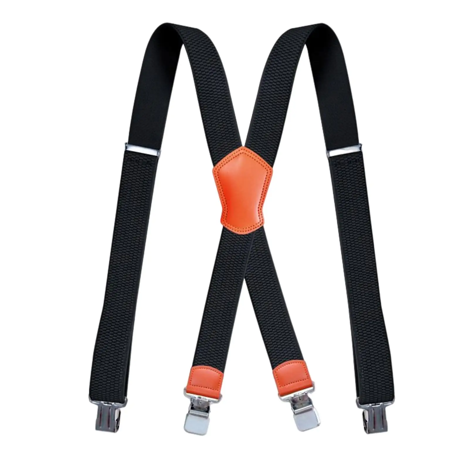 38mm Wide Men Suspenders High Elastic Adjustable Strong Clips Suspender X Shaped Trousers Braces