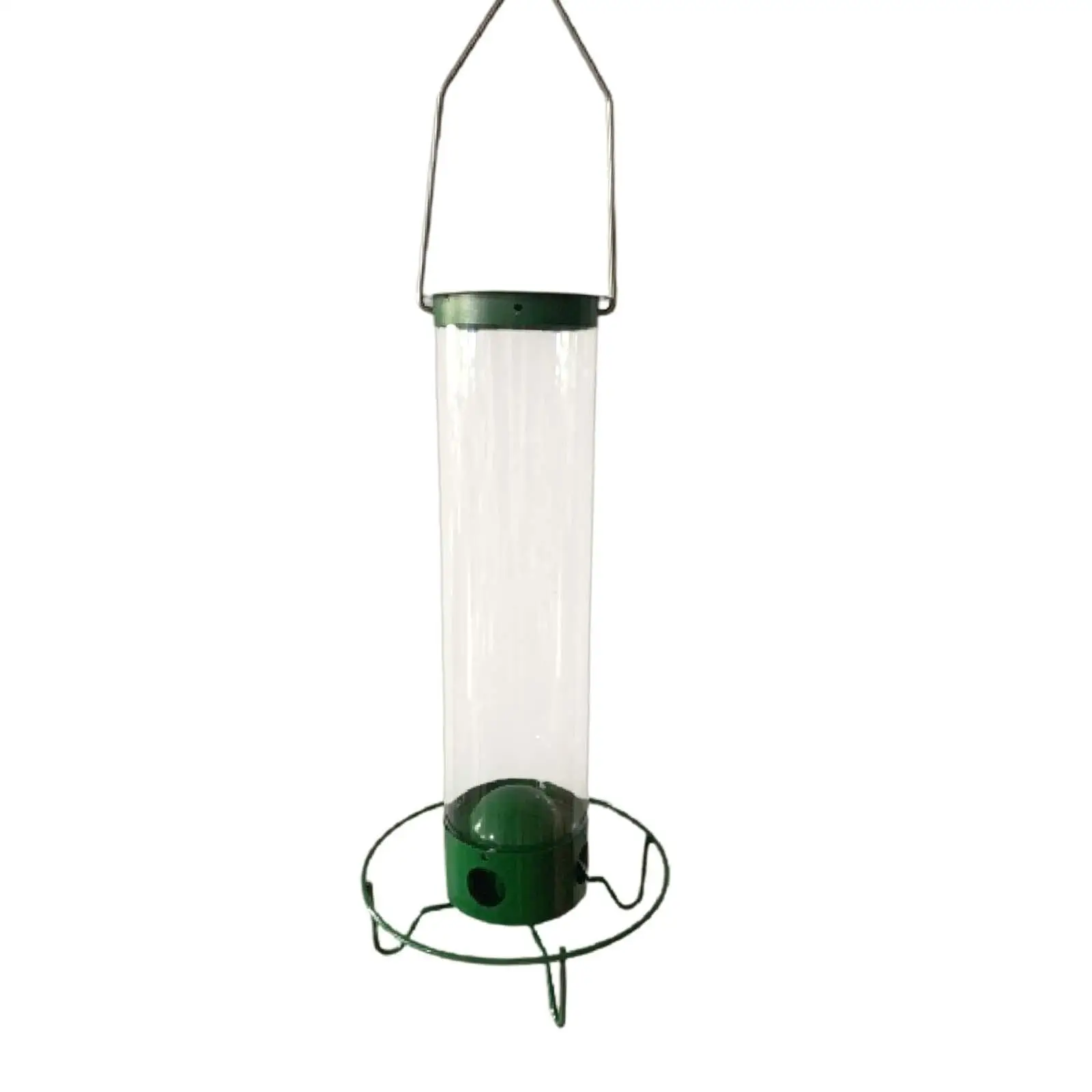 Bird Feeder Garden Decoration with Four Feeding Ports with Hanging Hook Automatic Bird Feeder for Bird Watchers Gift Outside