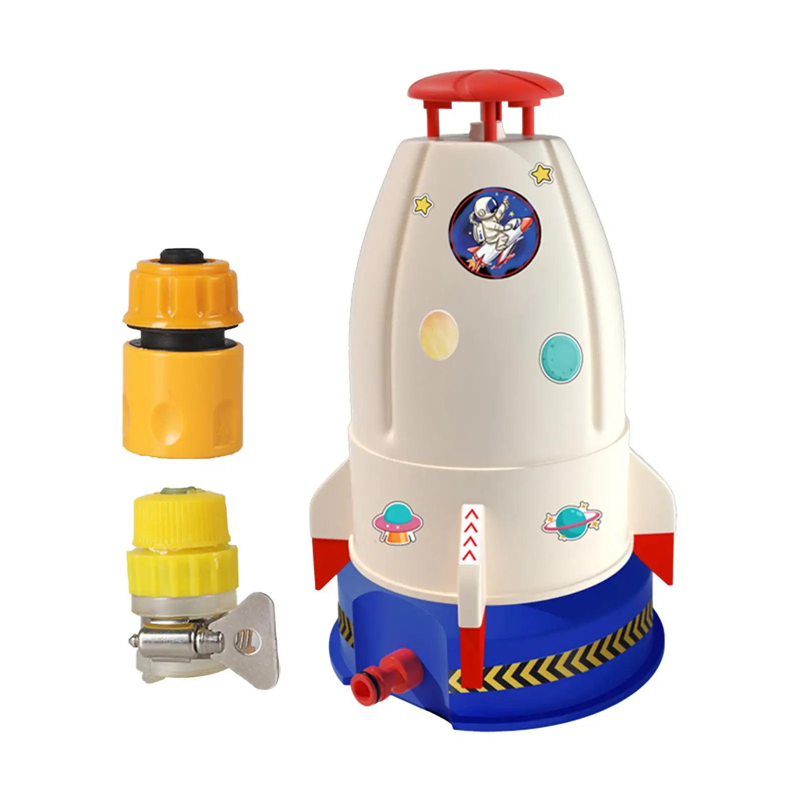 Rocket Sprinkler Outdoor Water Toy Summer Water Sprayer Toy for Yard Ages 3+