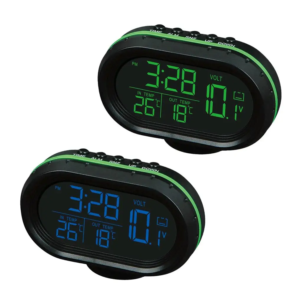 Car Clock Backlight LCD Screen Display &meter & Time