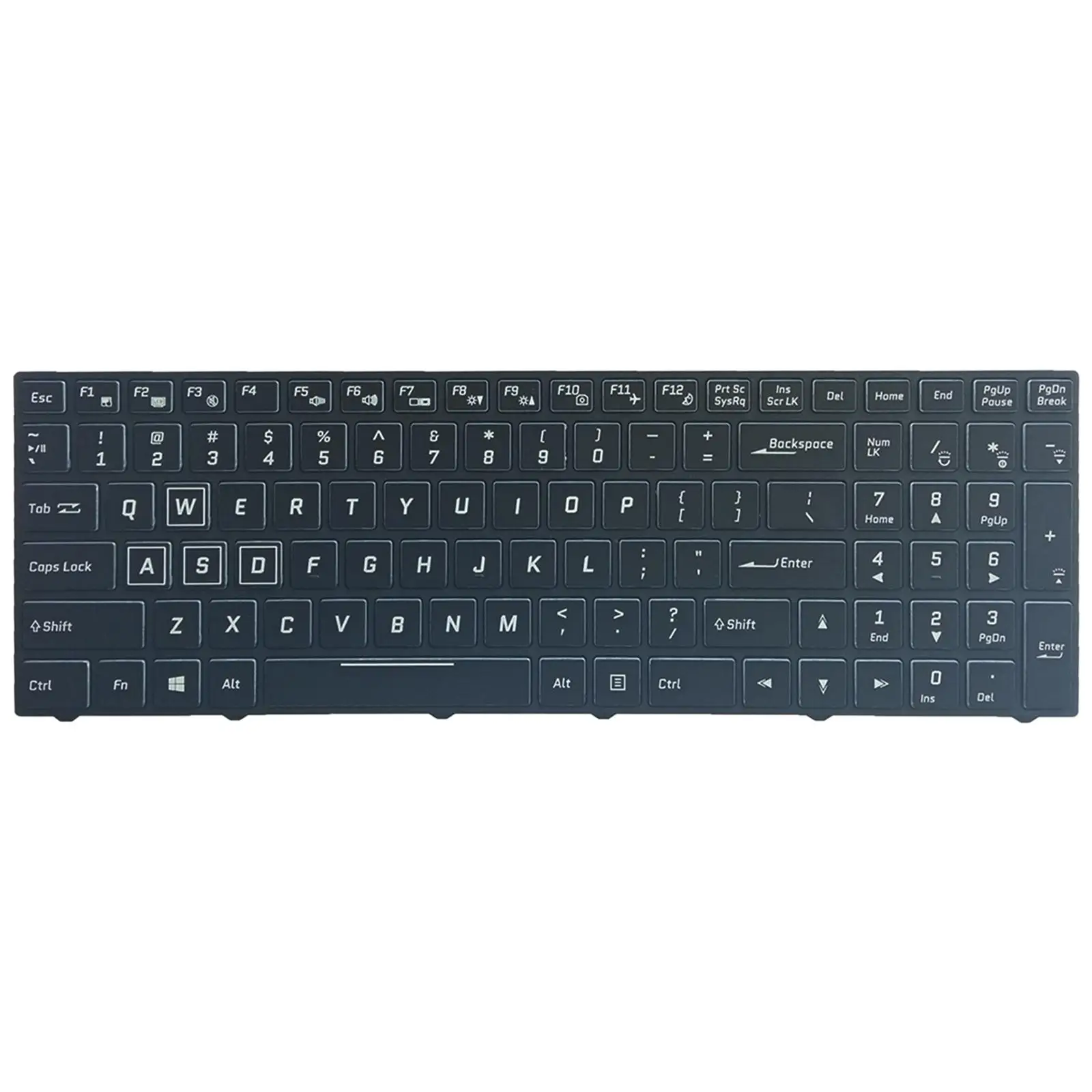 Laptop Keyboard Replacement, US Colorful Backlight English for Clevo N850 N857HK N950 Cvm15F23Usj430D 6-80-N85H3-191-1