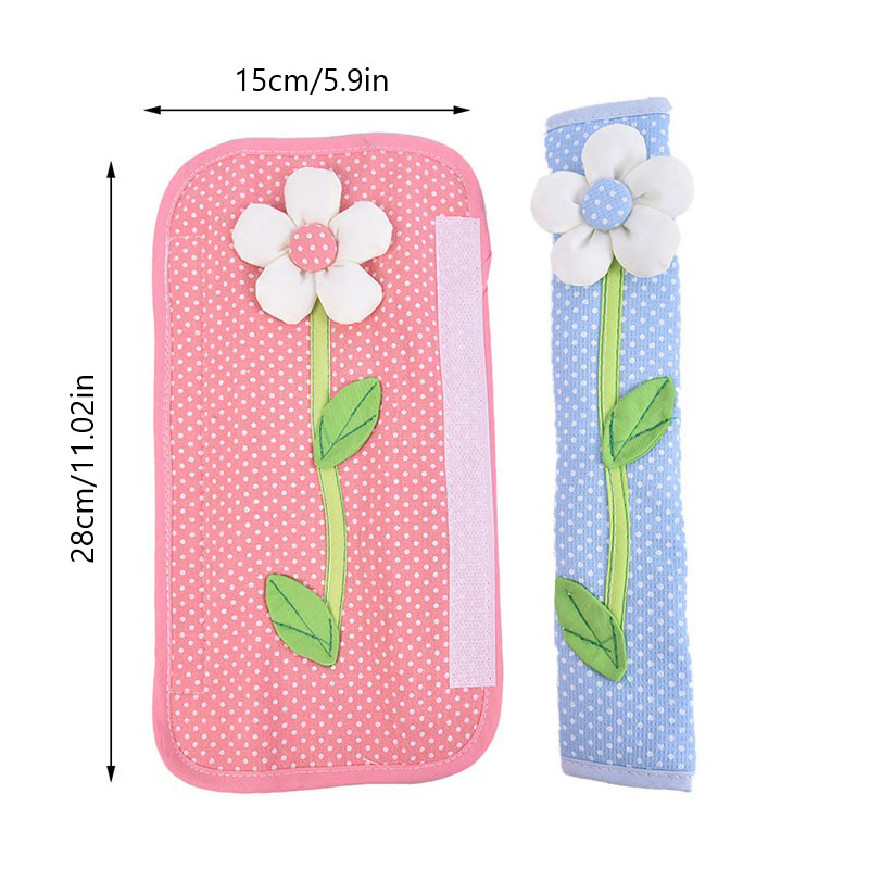 Description Picture 5 of itemPastoral Flower Polka Dot Door/Refrigerator Handle Cover Fridge Door Handle Gloves Home Decor Kitchen Accessories Blue