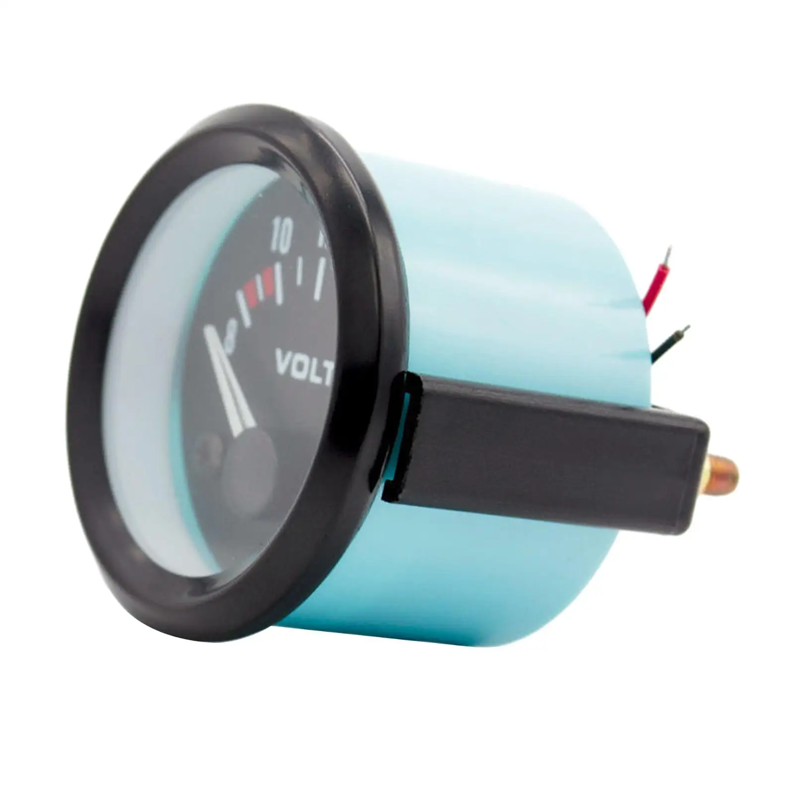 Car Voltmeter Guage with Black Dial and Round Pane Diameter 2