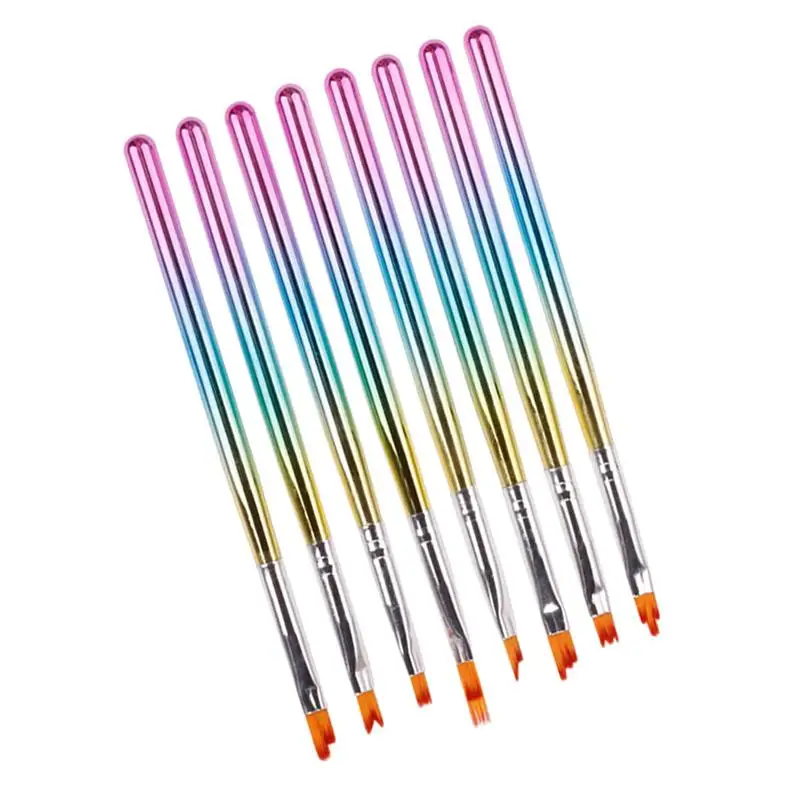 8x , 3D Manicure Gradient Design Tool Striped Pattern Painting Painting Pen, for