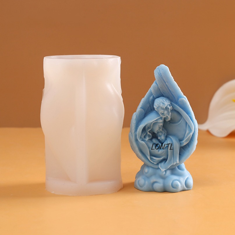 Description Picture 5 of item3D Christmas Tree Candle Silicone Mold DIY Christmas Candle Making Handmade Soap Plaster Resin Mold Christmas Gift Home Decor