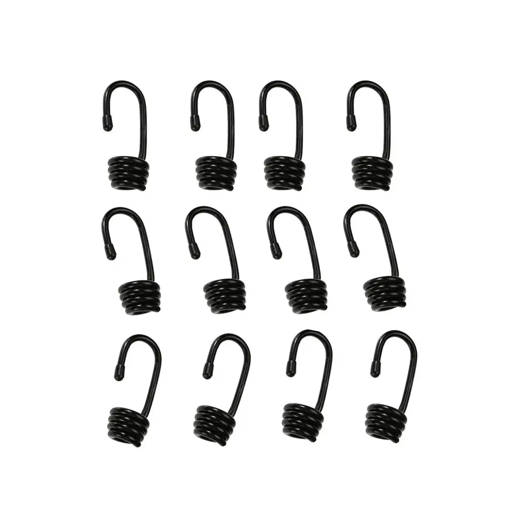 12 pcs Wire Hooks for 6mm Marine Boat Shock Cord Bungee Rope