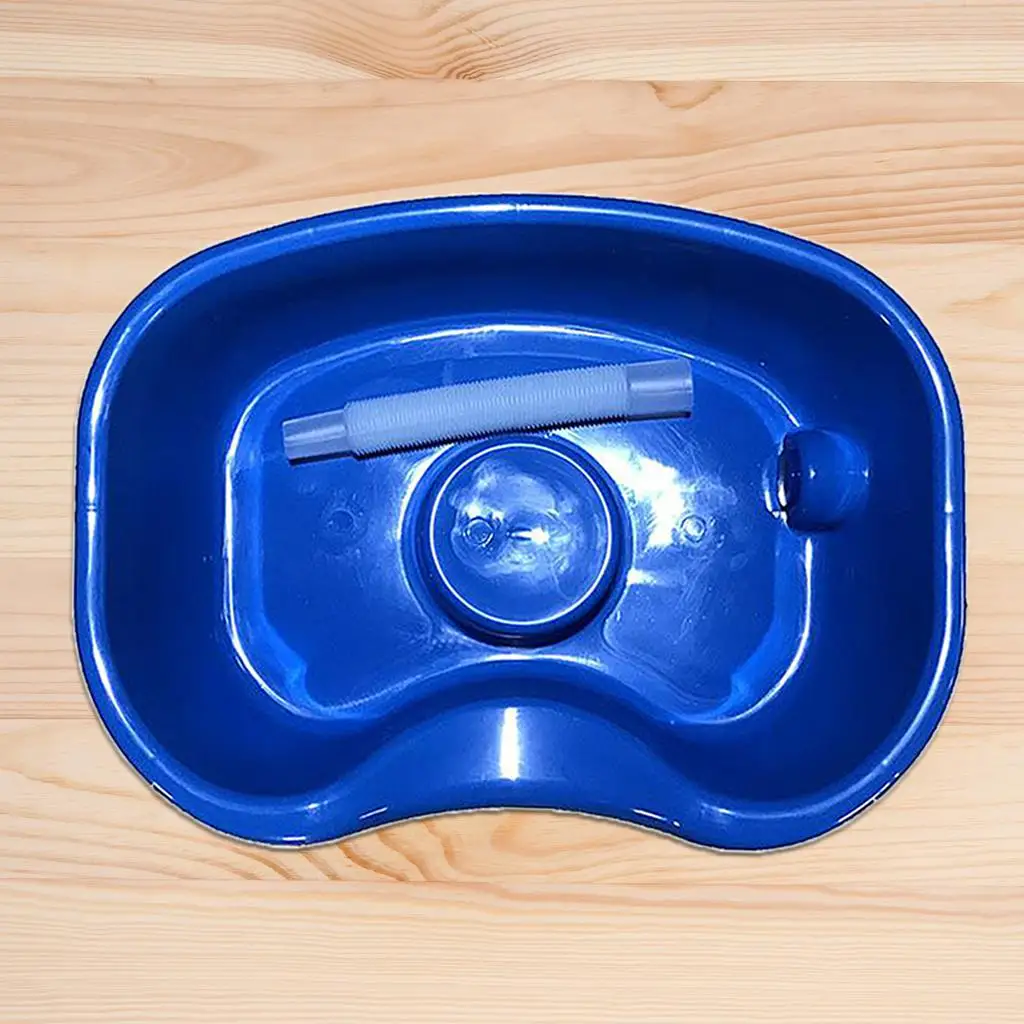 Neck Rest in Bed Shampoo Basin, Hair Washing Tray, Salon Hair , Portable Shampoo Bowl, Wash Basin with Built in Pillow for Head
