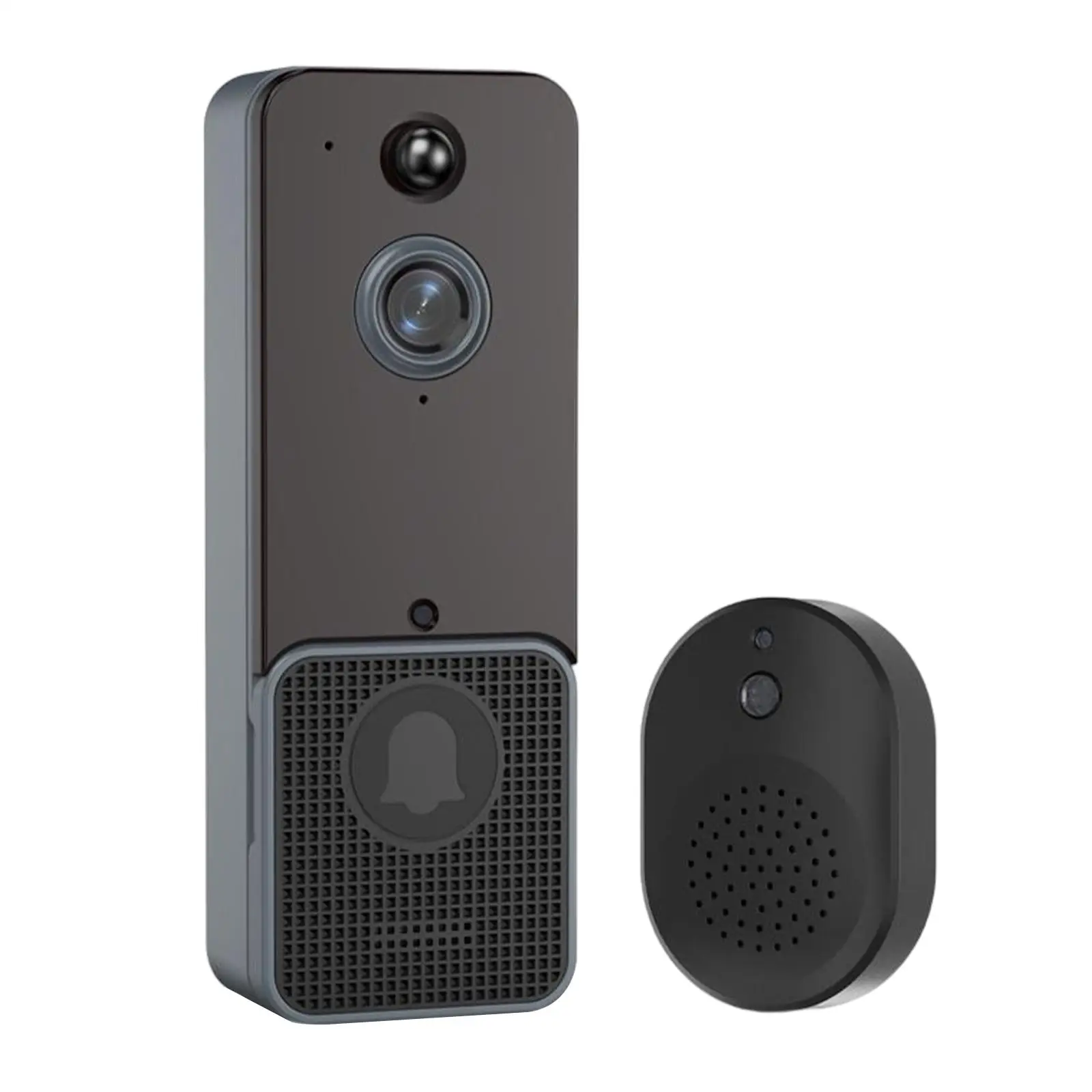 Wireless Doorbell Battery Powered Two Way Audio HD Night Vision Chime WiFi Doorbell for Office Home Store Apartments