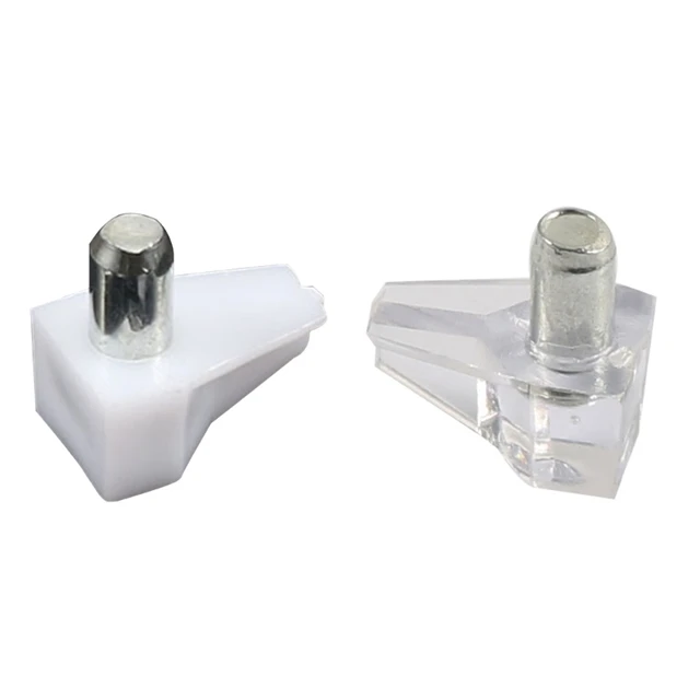 GTV Glass Shelf Supports Plug in Steel Pegs Pins