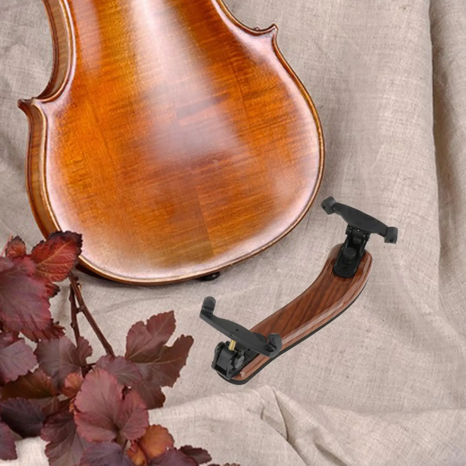 Maple Wood Violin Shoulder Rest Height Adjustable Feet Violin Support Holder