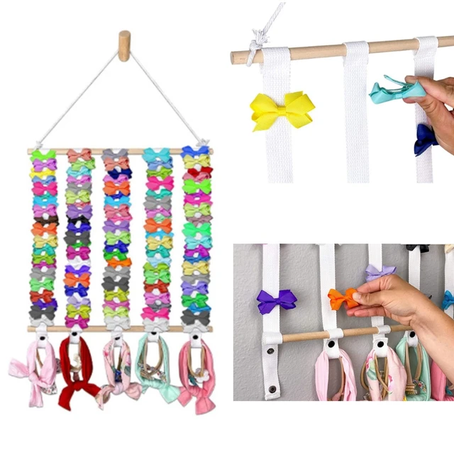 Hair Bow Holder Organizer Hair Clips Headband Storage Hanging Ribbon  Hairpin Organizer Baby Clip Accessories Storage