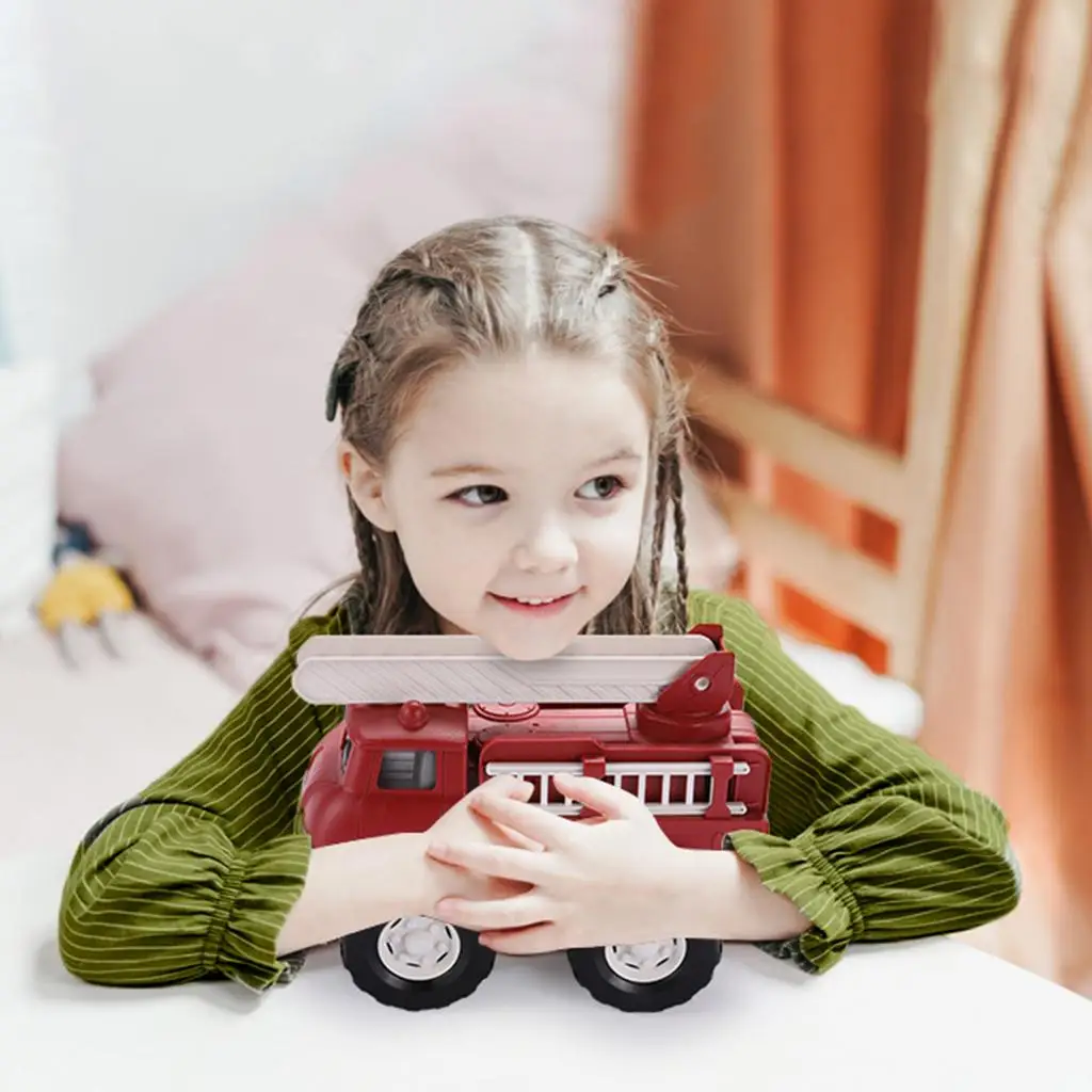 ABS Pull Back Small Mini Cars Engineering Truck with Wheels Birthday Gift