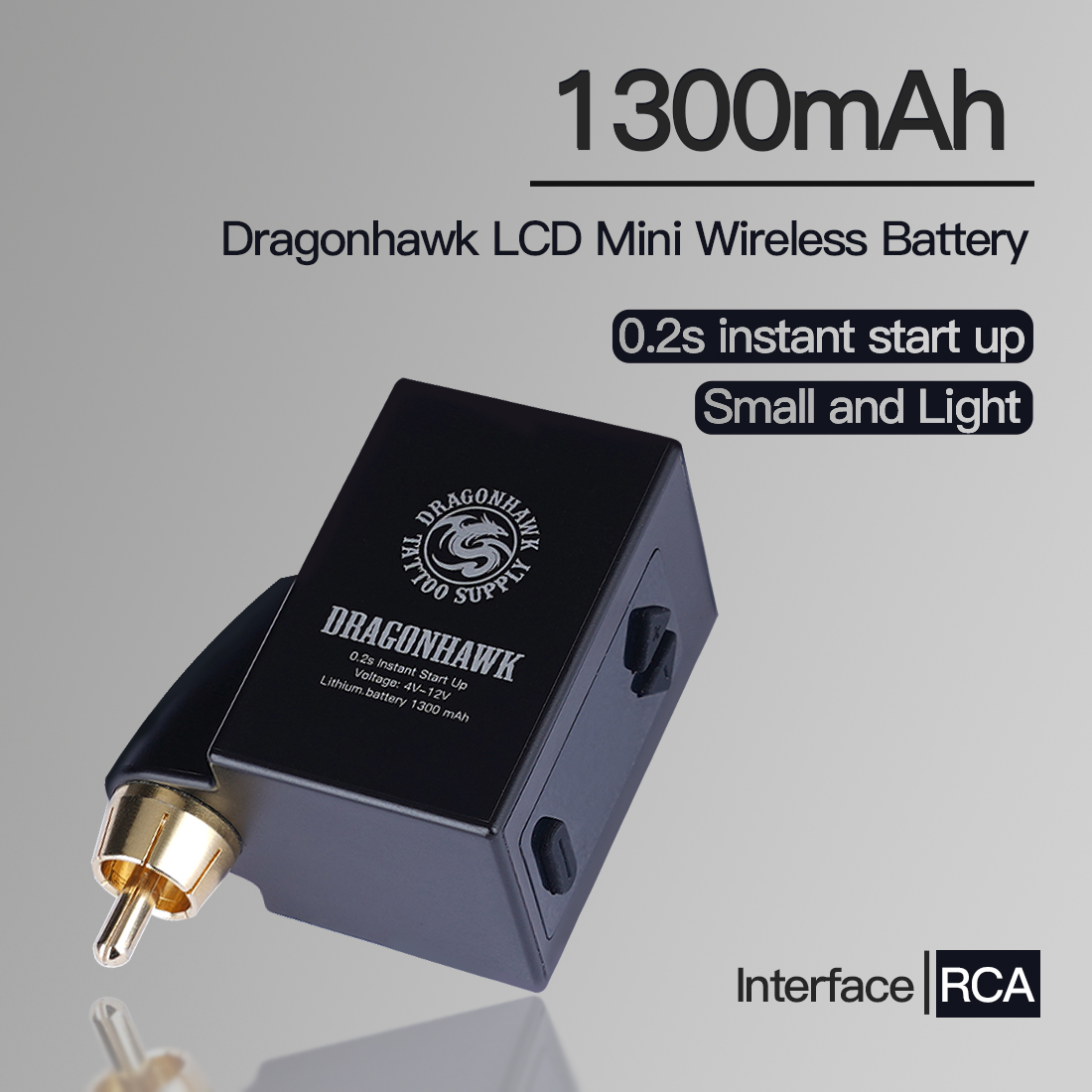 Dragonhawk Wireless Tattoo Battery B1 for Tattoo Machine Unit Pen Digital Display Tattoo Power Supplies