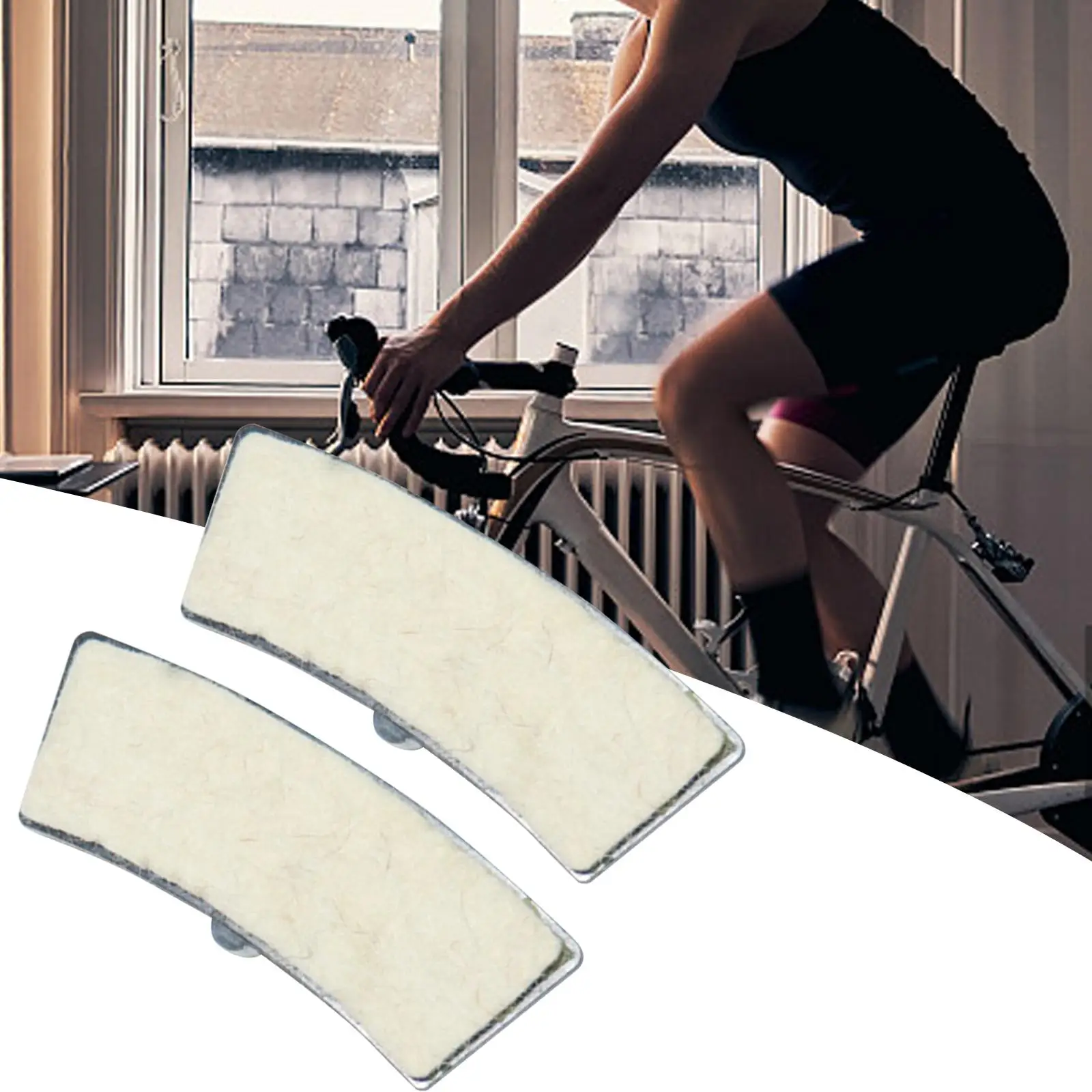 Brake Pad Replaces Accessories Caliper Friction Cotton Felt Easy Installation Exercise Bike Parts Spinnings Bike Pad for Fitness