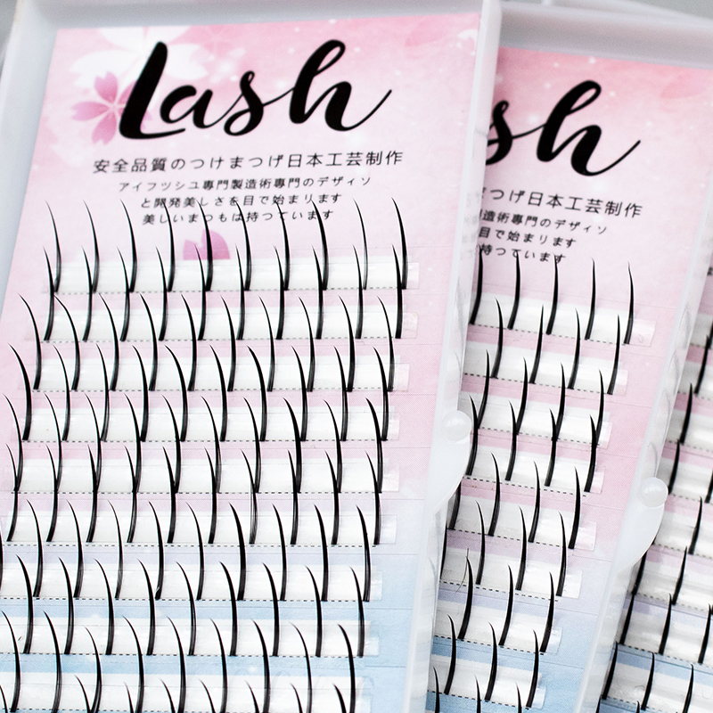 DINGSEN 120 Cluster Pre Gemacht Volumen Spike Wimpern 0,07 C D 8-18mm Seide Spikes Wimpern Verlängerung Make-Up individuelle Cilios – Detail 7