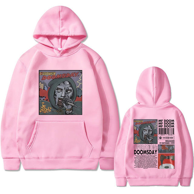 Mf Doom Operation Doomsday Print Hoodie Men's Casual Loose Hooded