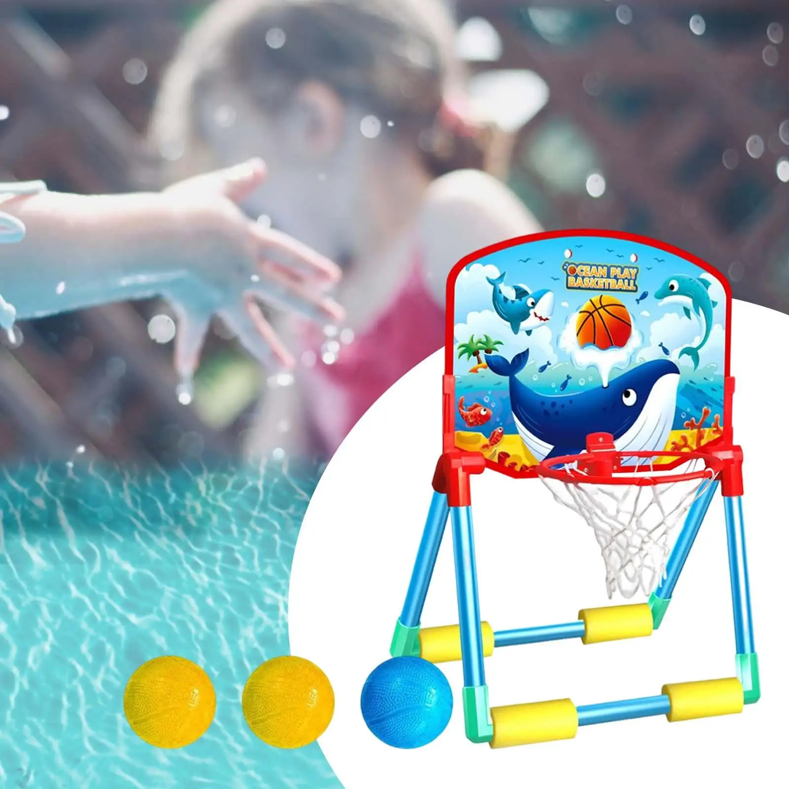 Floating Pool Basketball Hoop Basketball Games Outdoor Toys for Teens Adults