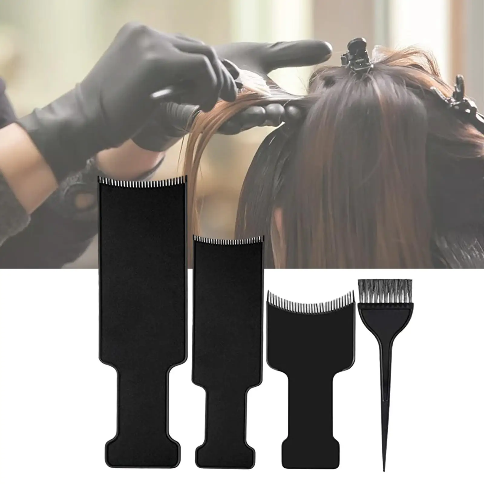 Hair Coloring Board Lightweight Tint DIY Tool Easy to Use Beauty Tool Coloring Comb for Home Highlighting Salon Shop Hairdresser
