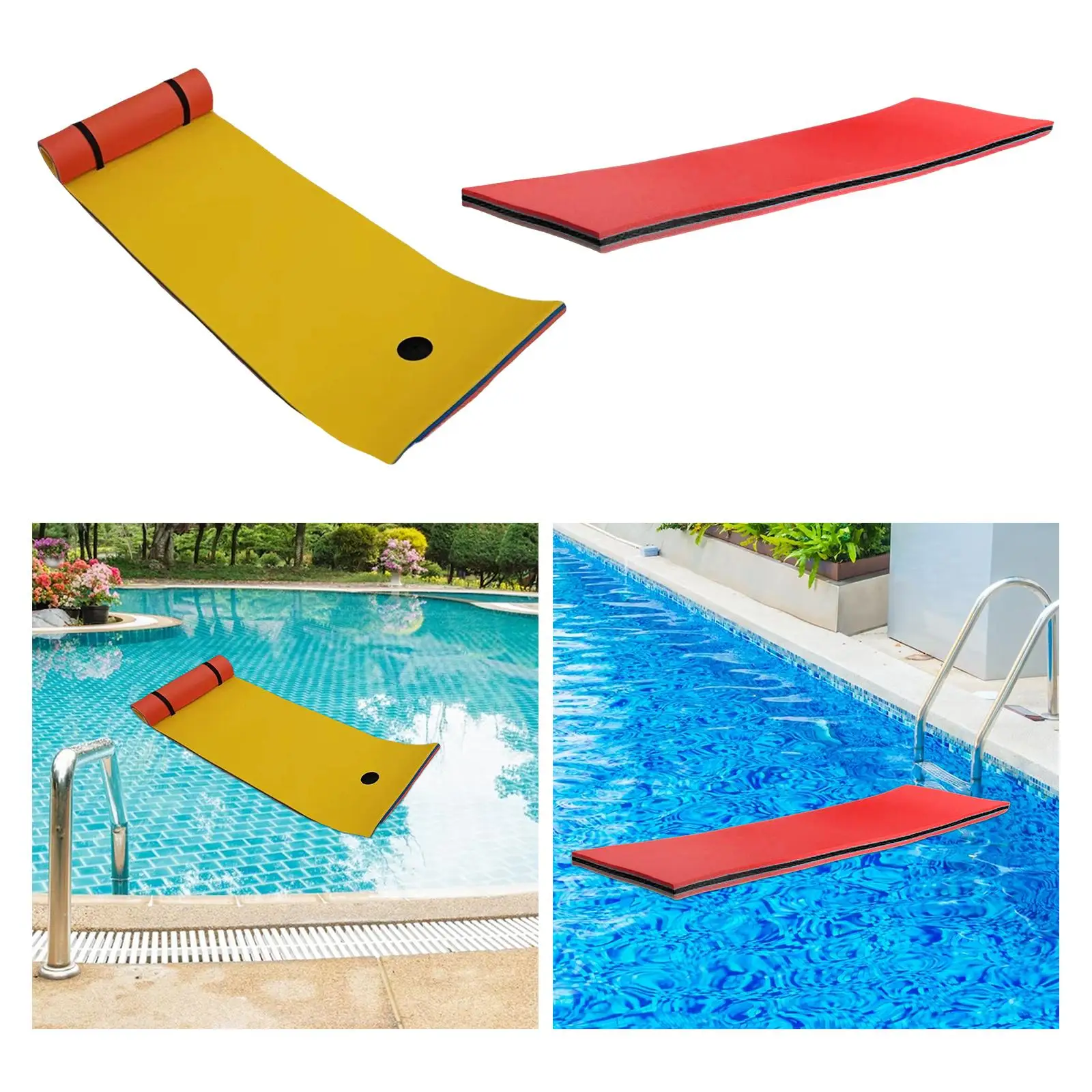 Water Float Mat XPE Foam Floating Pad for Beach Swimming Pool River