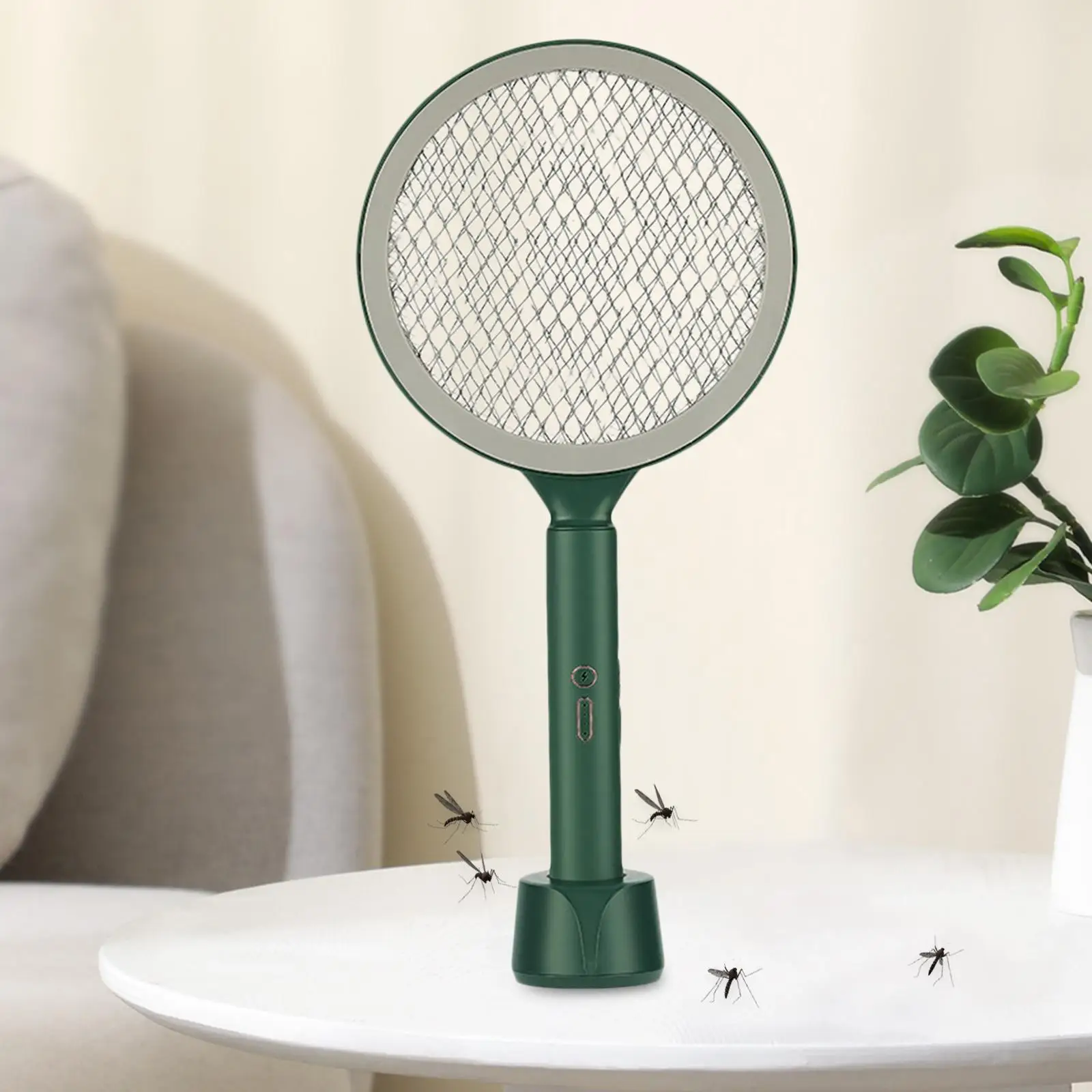 Handheld Electric Swatter Insect Bug Zapper for Kitchen Office Home