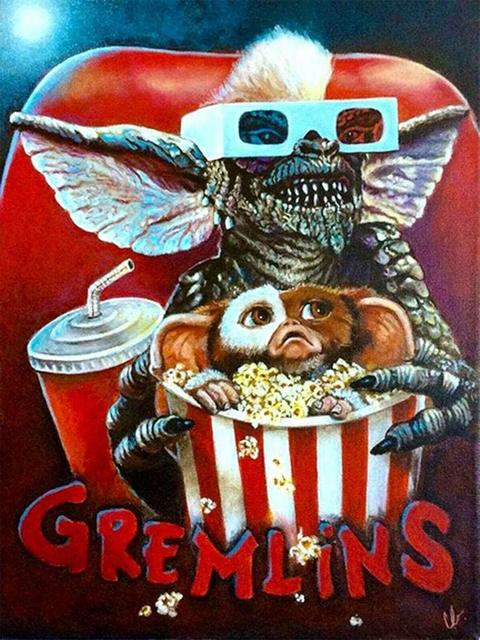 GREMLINS ポスター Amazon.com: Buyartforless Framed Gremlins 1984 - Mogwai