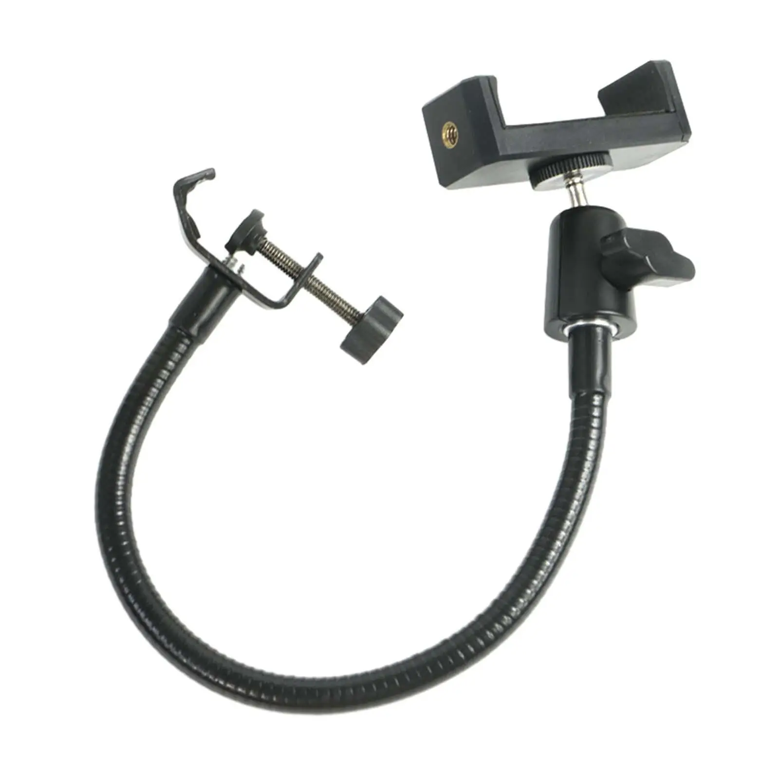 Phone Stand Portable Flexible Long Range Mic Stands Holder with Clip for Meeting Singing Live Broadcast Speech Supplies