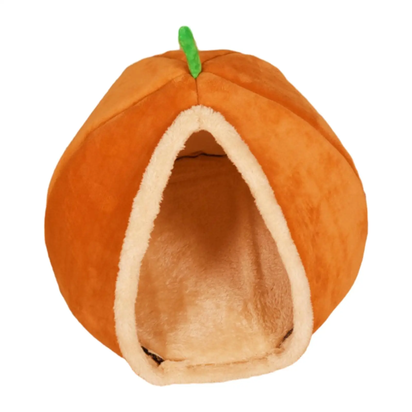 Semi Enclosed Pet Cat Nest Soft Sleeping Pumpkin Cat Bed Cave Cat House Cat Bed for Puppy Chihuahua Kitten Poodle Cats
