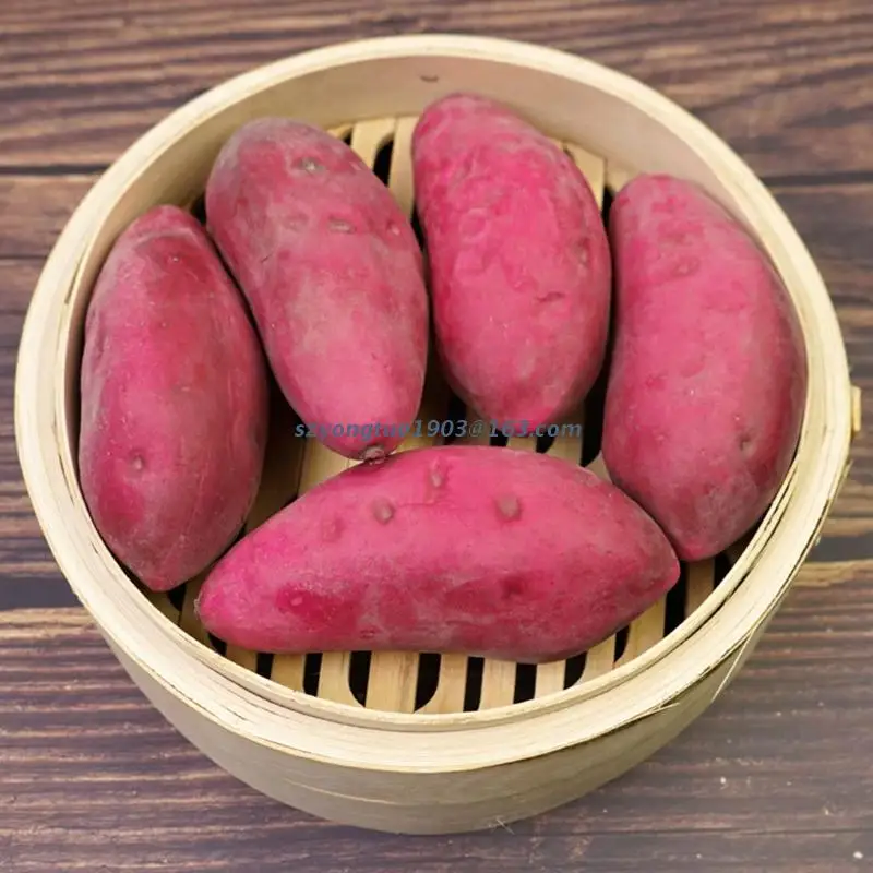 Tanio Sztuczne fioletowe słodkie ziemniaki fałszywe symulacja warzywa pianki do sklep