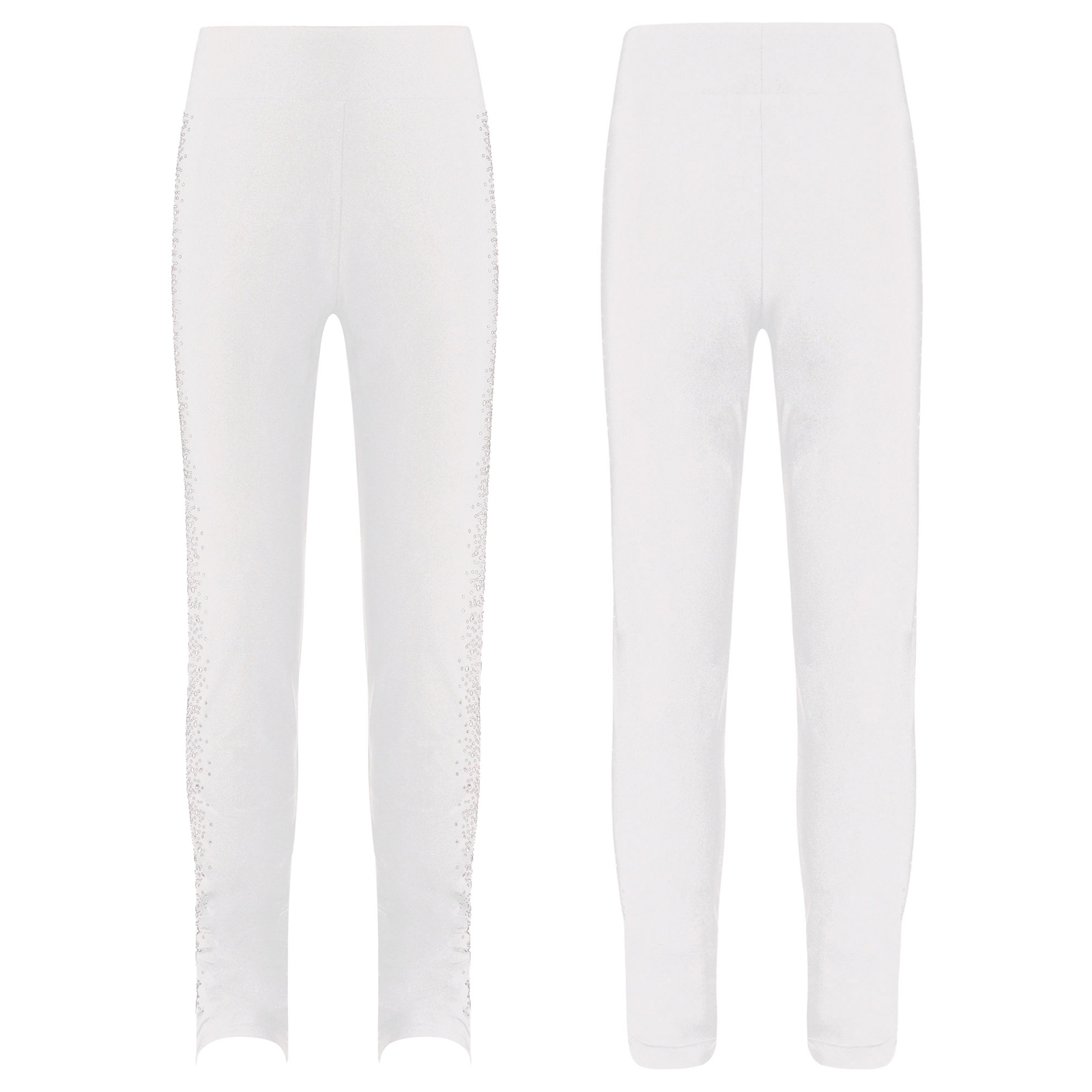 Kinder Mädchen Glänzende Strass Eiskunstlauf Hosen Strumpfhosen Leggings Eislaufen Gymnastik Workout Dance Performance Kostüm – Detail 5