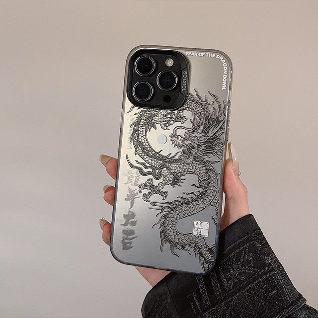 Year of the Dragon デザインiPhone15plus Amazon.com: OtterBox - Clear Case Series with MagSafe for