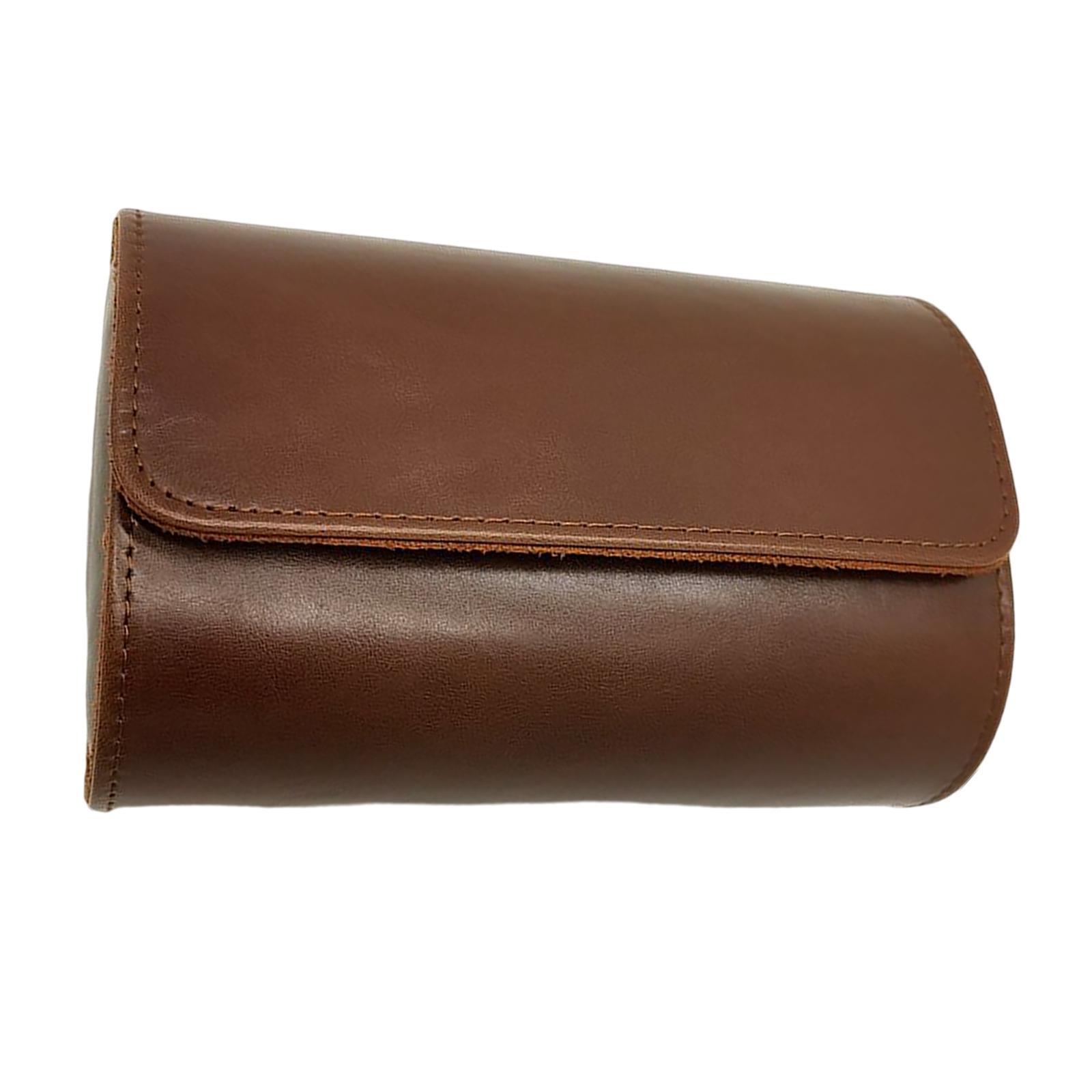 2 Slot Watch Travel Case PU Organizer Watch Holder Box Outdoor Ties Display