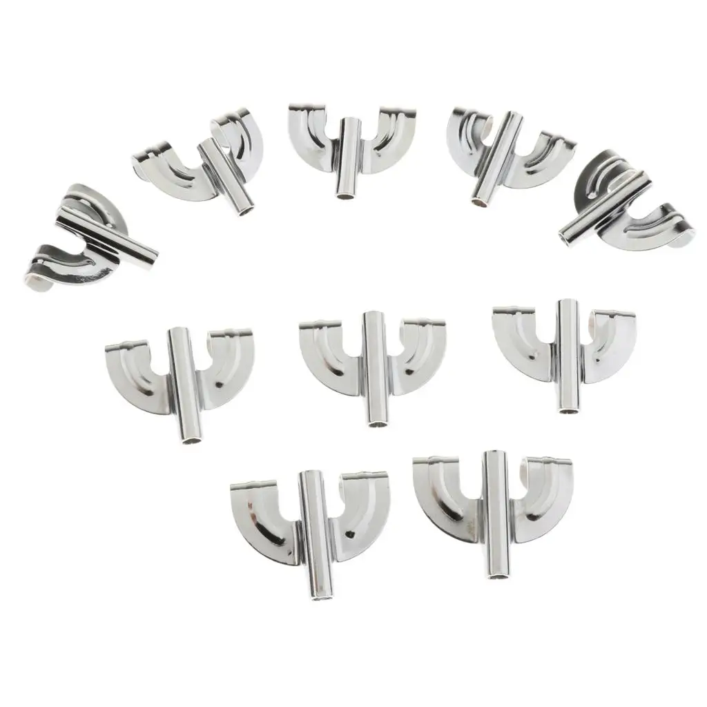 10pcs Bass Drum Claw Hook Metal for Drum Parts Percussion Accessories Iiron