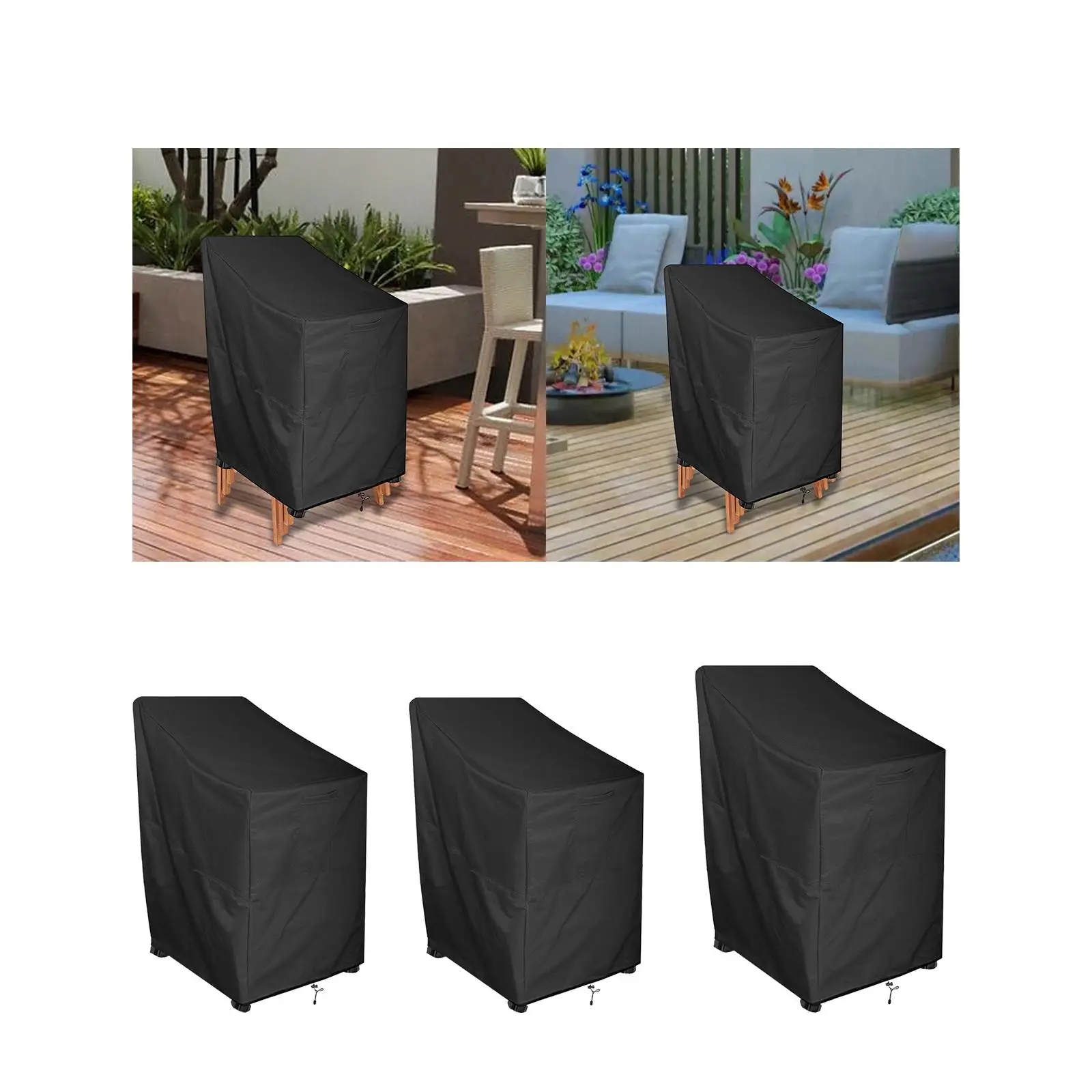 Folding Chairs Cover Dustproof Tear Resistance Stacked Chair Dust Cover