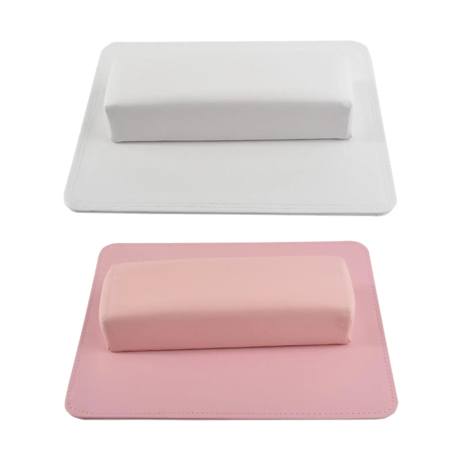 Nail Hand Pillow and Mat Set PU Leather Nail Art Cushion Mat Set Nail Hand Rest Cushion Hand Cushion for Home Salon Manicurist