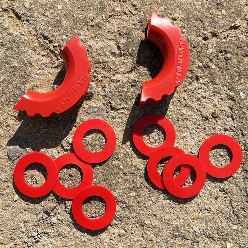 D-Ring-Schäkel-Isolierscheiben-Set, Anhänger-Stoßstangenschutz für 3/4 5/8 Off-Road – Detail 2