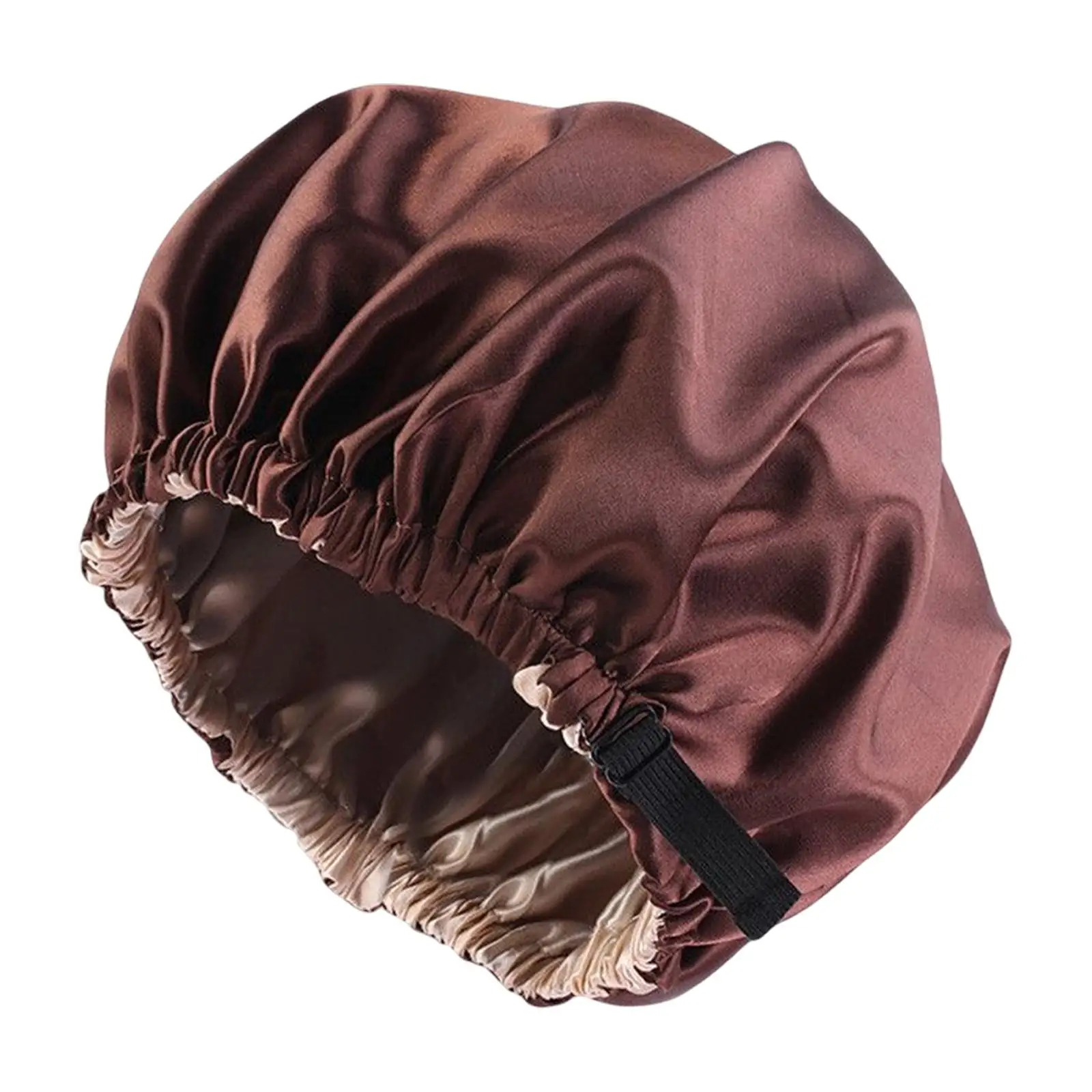 satin Caps Sleeping Caps Headwear Head cover Hat Elastic Band Soft Round Shower Hat for Women girls Curly Hair