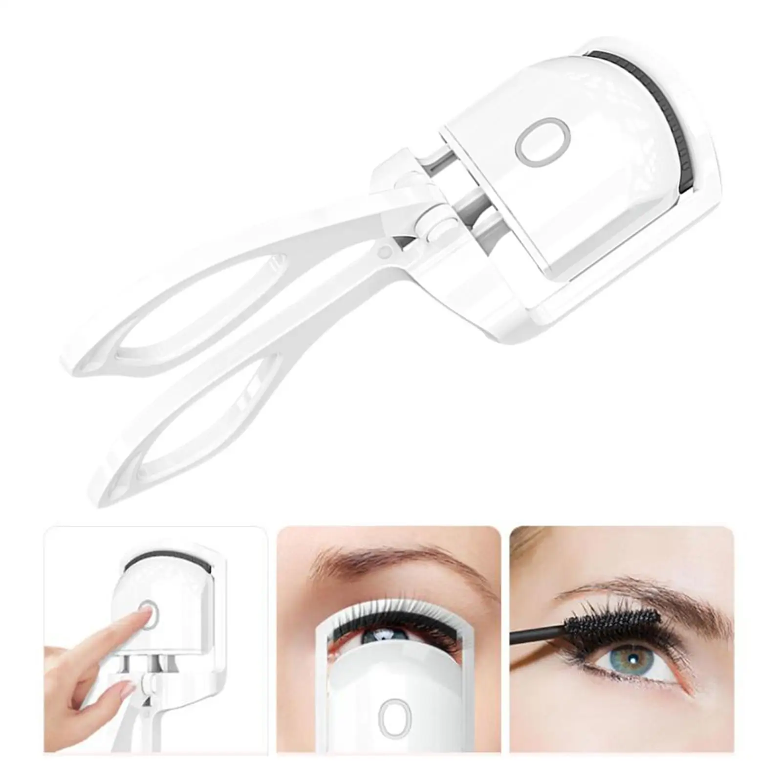 Electric Eyelash Curler For Women Usb Charging ,easy To Carry And Use  Effective Long Lasting -white Anti-scald Design Portable - Eyelash Curler -  AliExpress