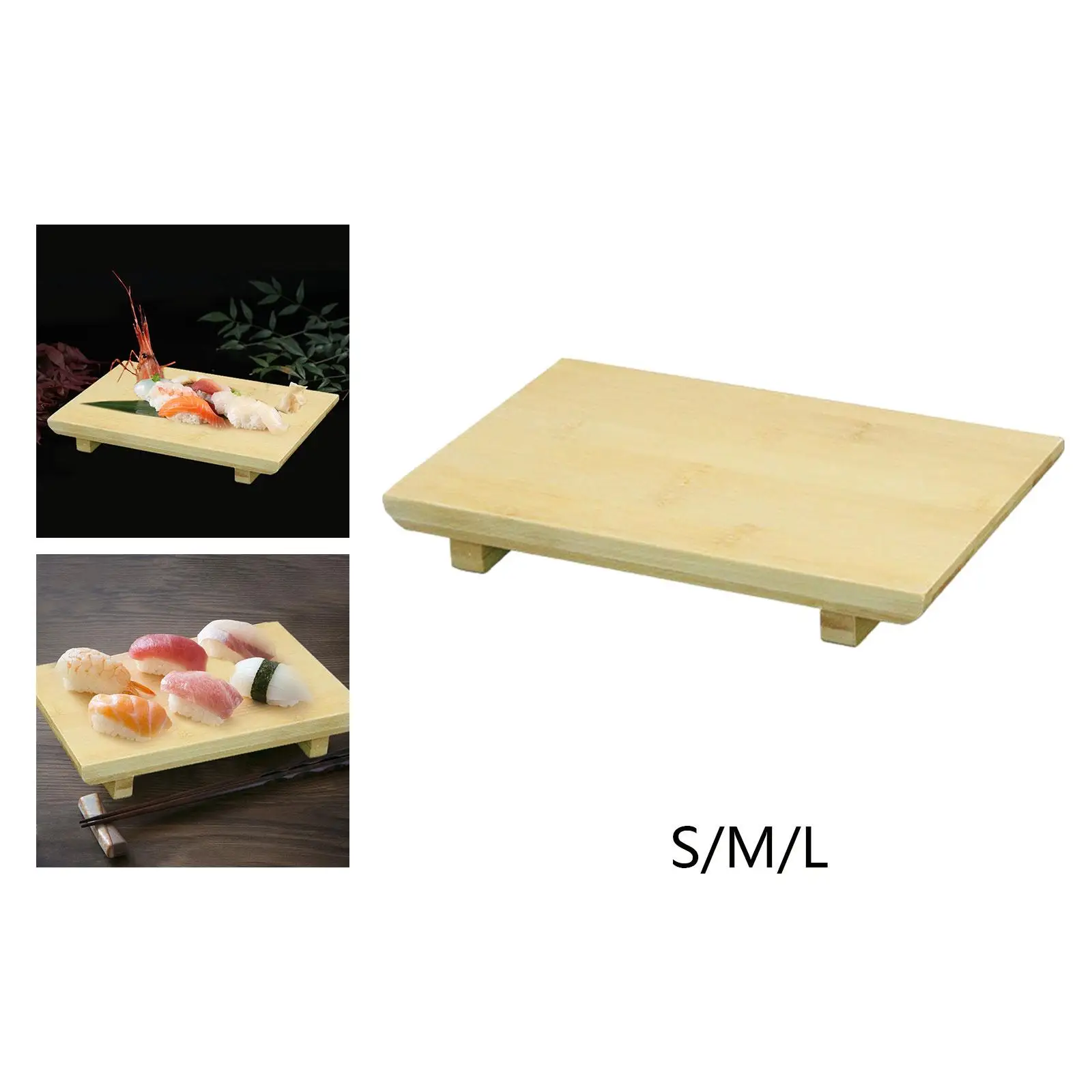 Sushi Plate Cutting Tray Pantry Decorative Tableware Countertop Rectangle