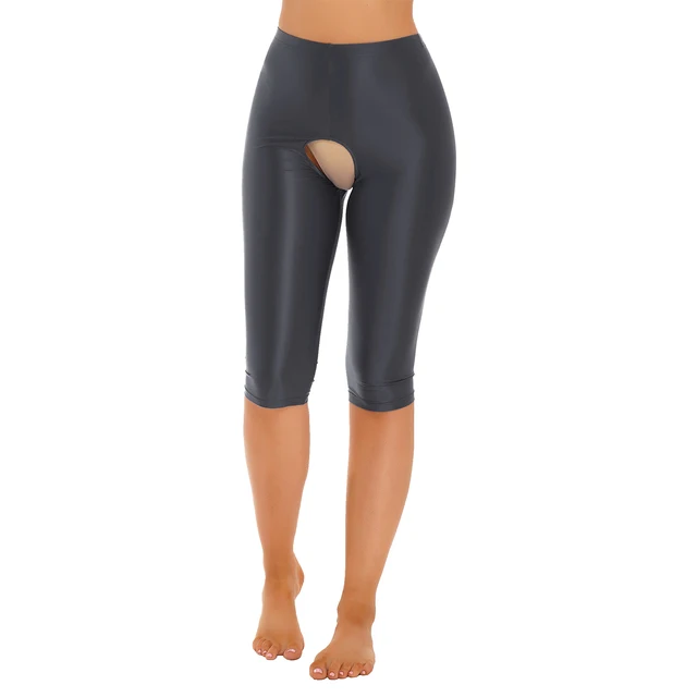 Woman Open Crotch Pants Double Hidden Zippers Body Shaper High Waist  Leggings Outdoor Crotchless Shorts Transparent Lingerie - AliExpress