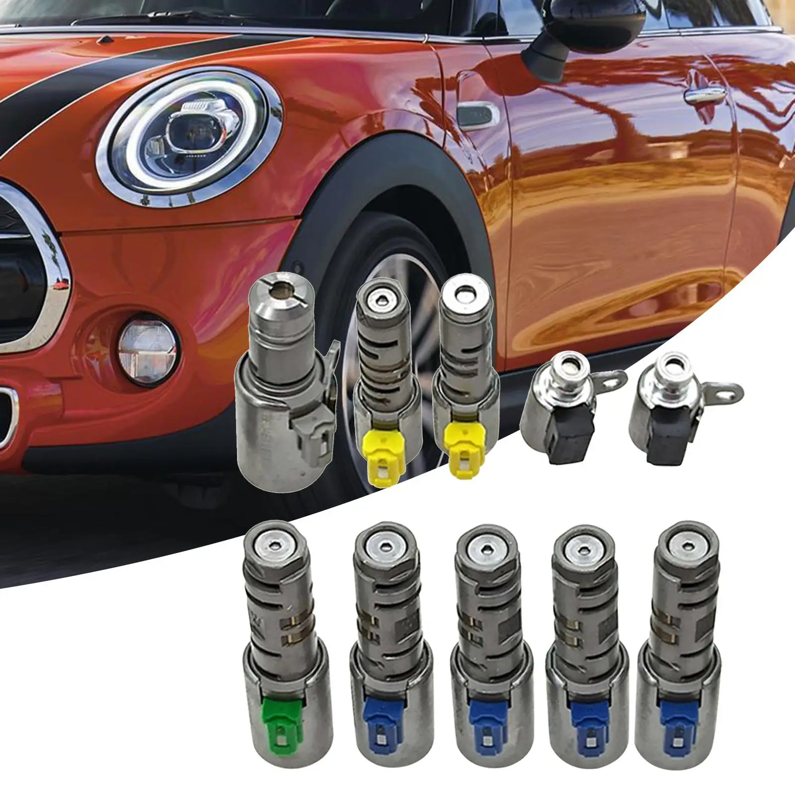 10Pieces 8 Speed Transmission Solenoid Kit for BMW Mini Replacement