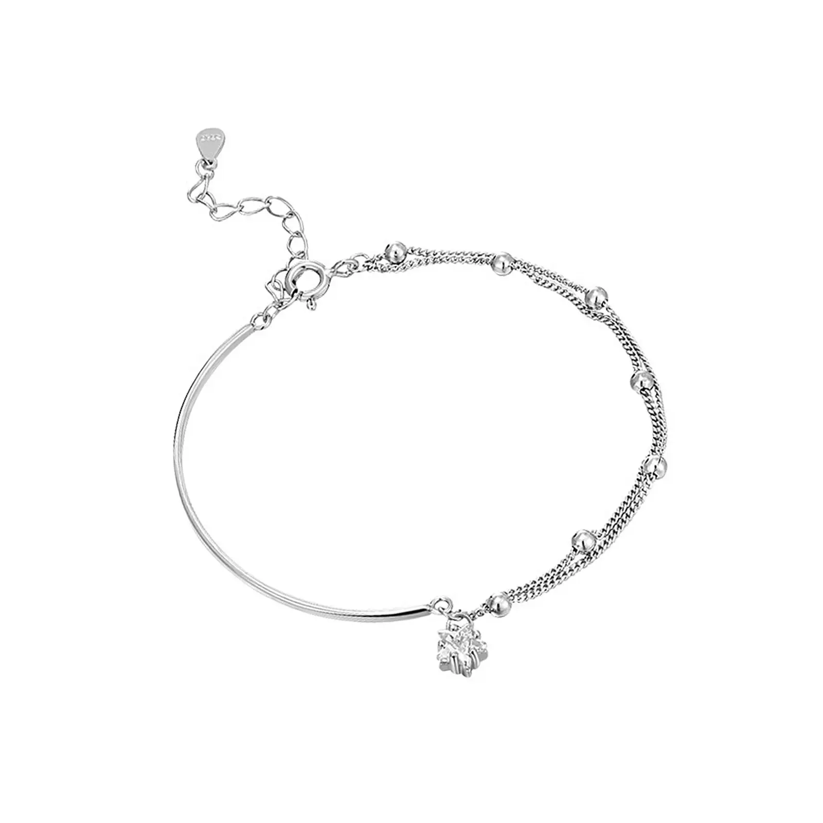Silver Star Bracelet Accessories Women Bracelet for Lover Girlfriend Wedding
