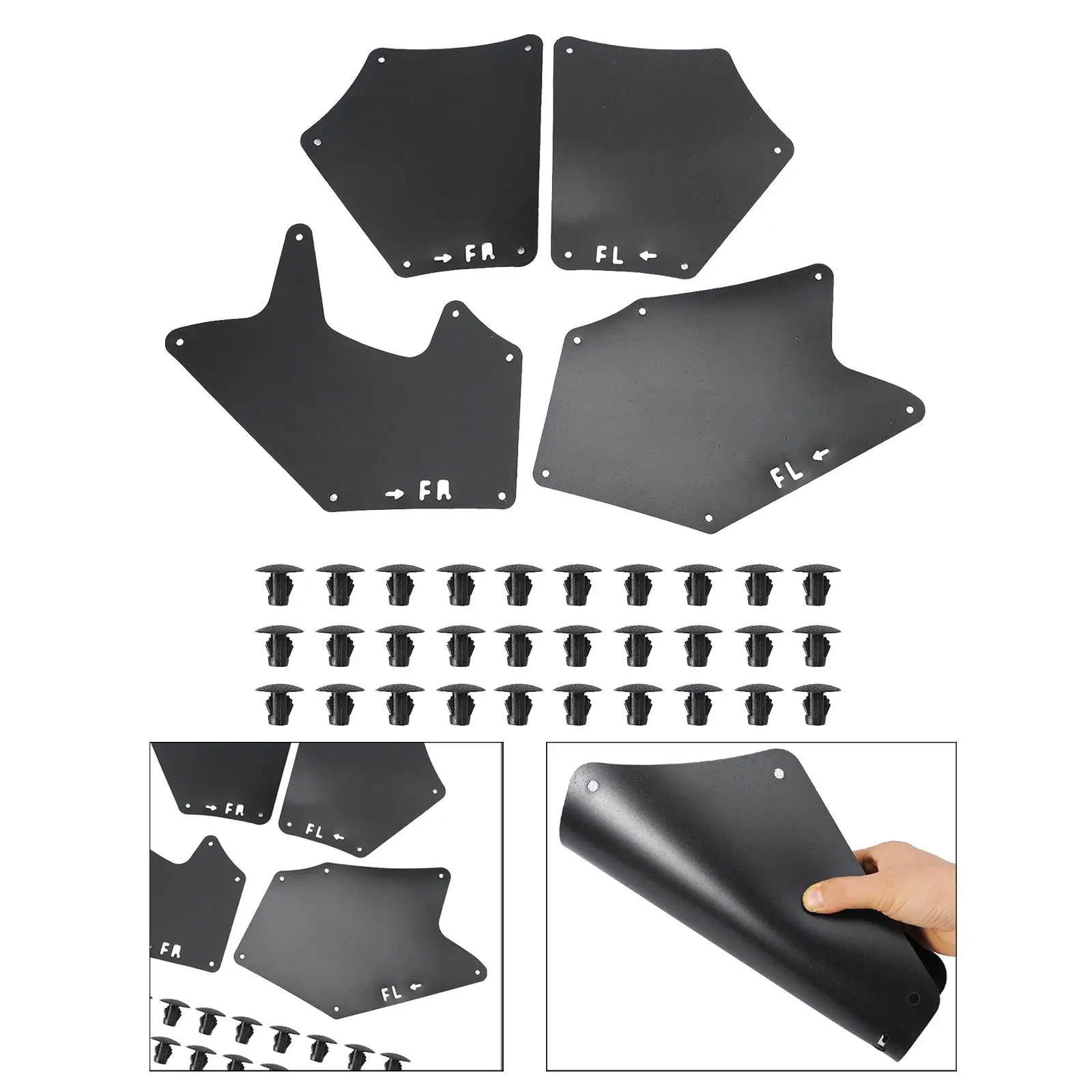 4x Mud Flaps Fender Liner Replacement Mudflaps 53737-0C030 for Toyota for tundra 2008-2021 Professional High Reliability Sturdy