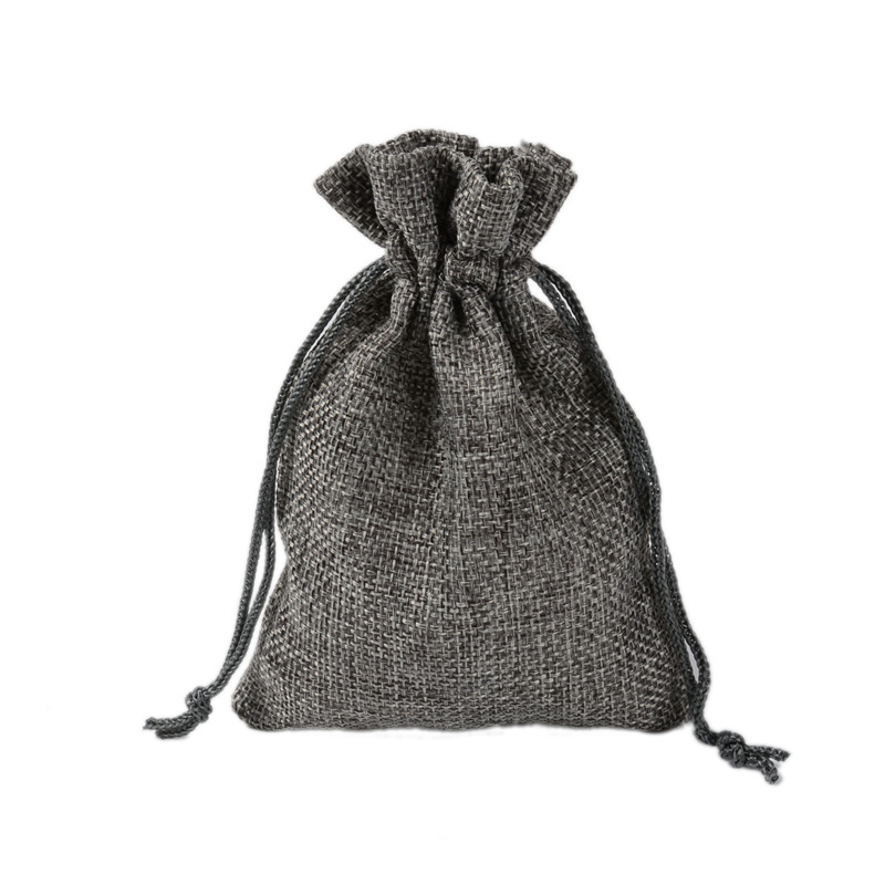 5 Stück Multisize Jute Sackleinen Leinen Kordelzug Tasche Weihnachten Halloween Geschenktüten Hochzeit Geburtstag Party Süßigkeiten Schokolade Verpackungsbeutel – Detail 8