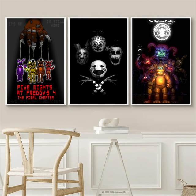 OYEO Cool Anime game poster FNAF Fanart posters Canvas Art Poster and Wall  Art Picture Print Modern Family bedroom Decor Posters 20x30inch(50x75cm) :  : Home & Kitchen