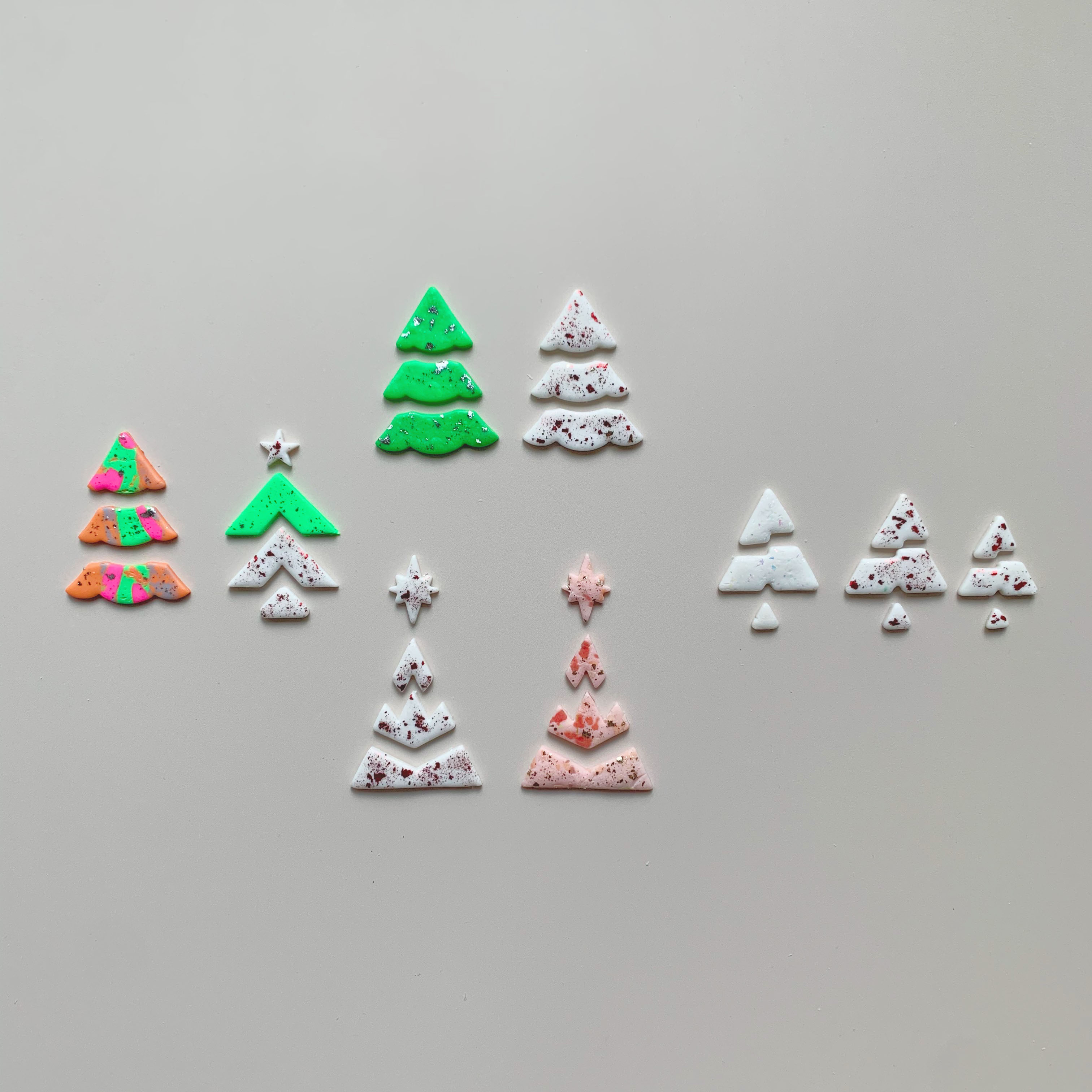 Description Picture 3 of itemCreative Design Christmas Tree Shape Earrings Molds Polymer Clay Cutters Cutting Molds For DIY Earrings Jewelry Making