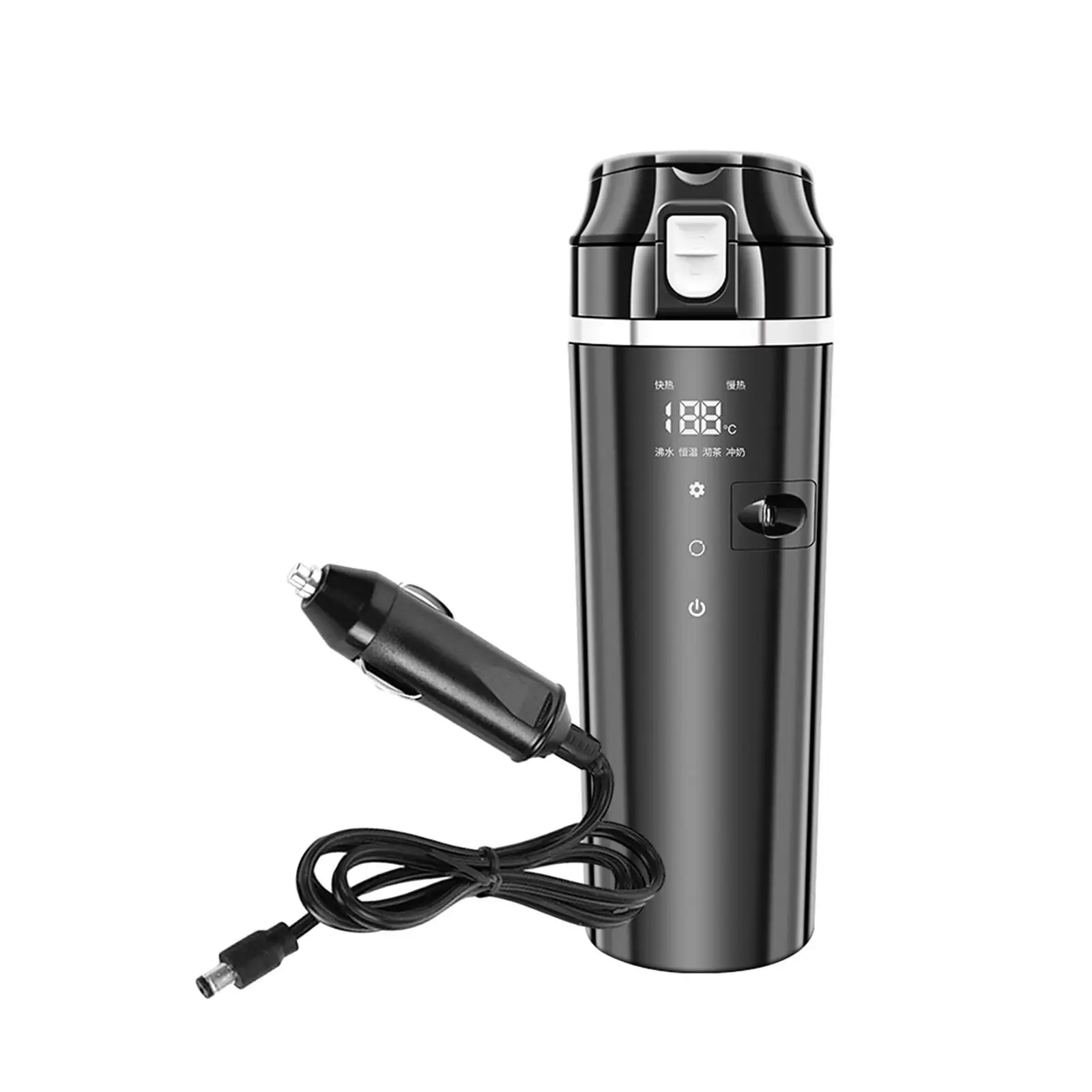 12V 24V 500ml Car Electric Water Kettle Universal for Drivers Versatile